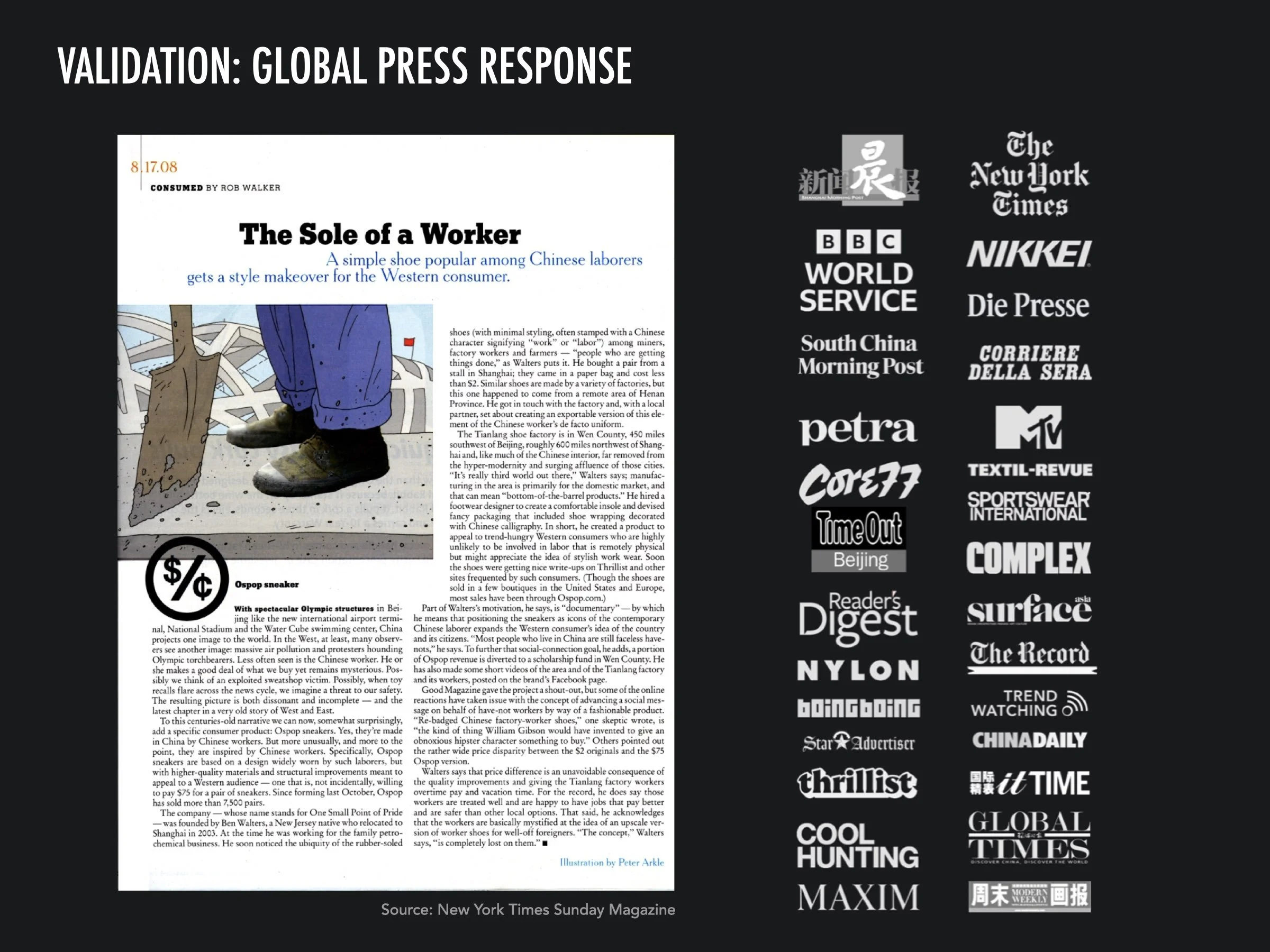 A look at major global press ospop secured over a period of years.