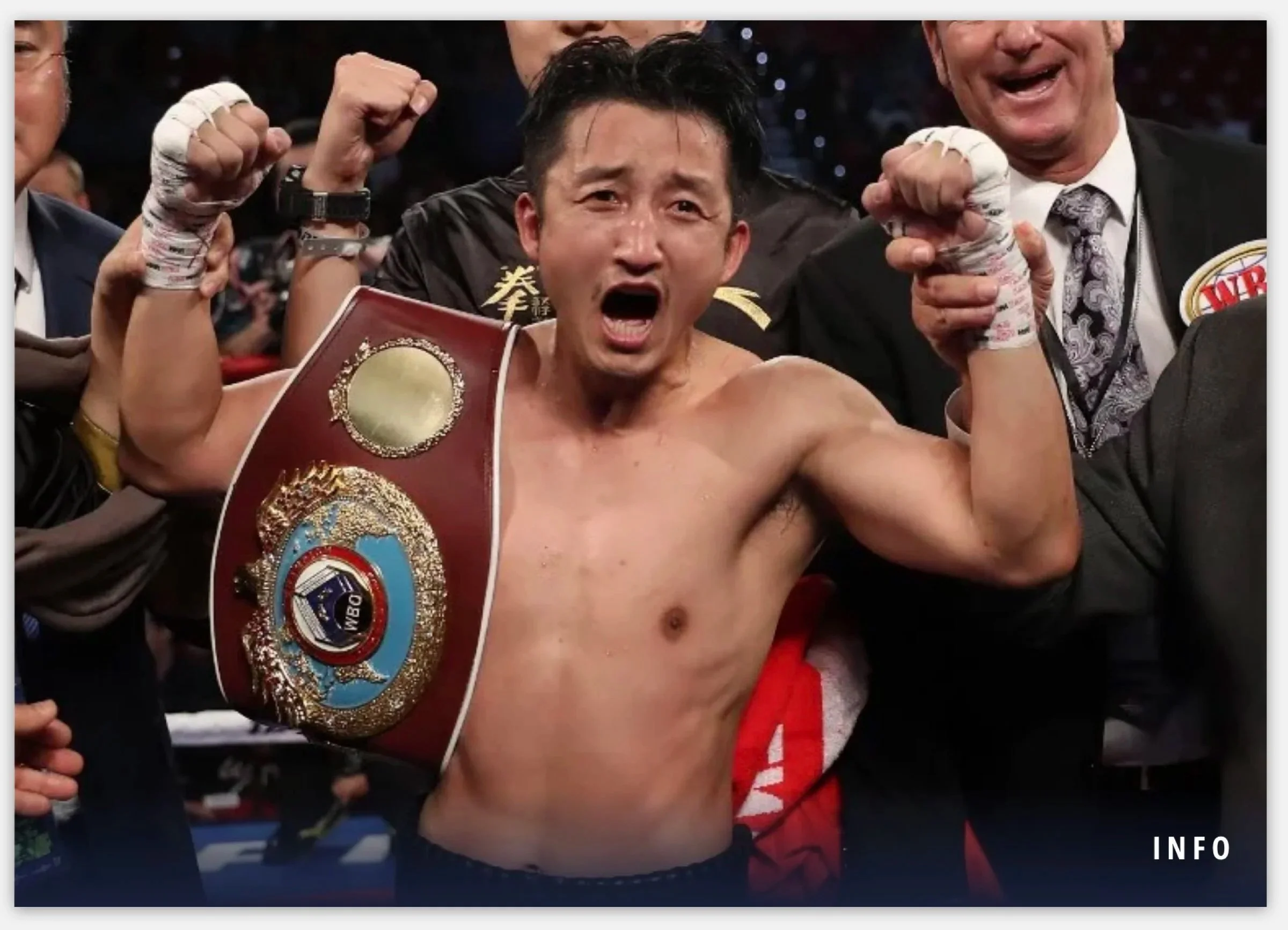 Chinese boxer Zou Shiming wins the WBO title in Macau.