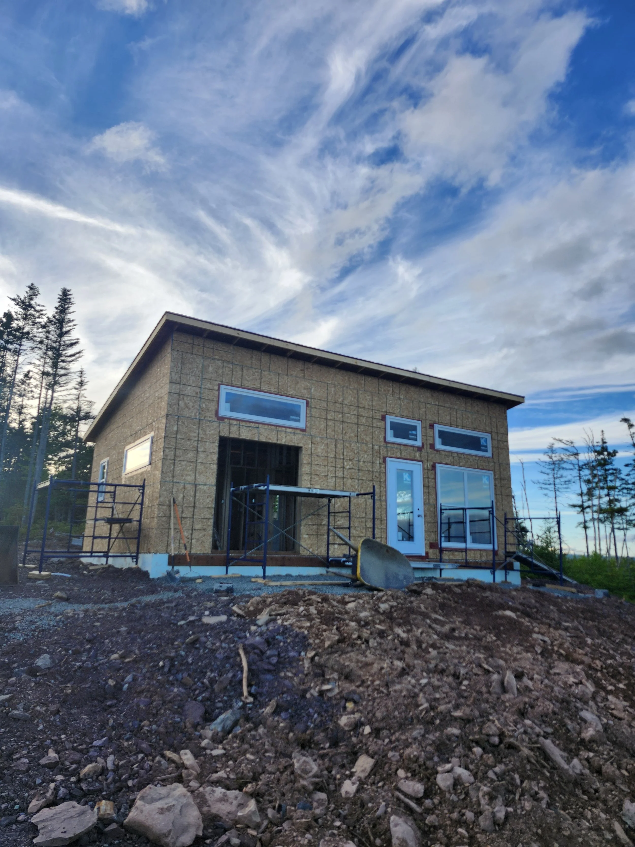 Windows In, Wires On, and a Kitchen Sink in Our Powder Room