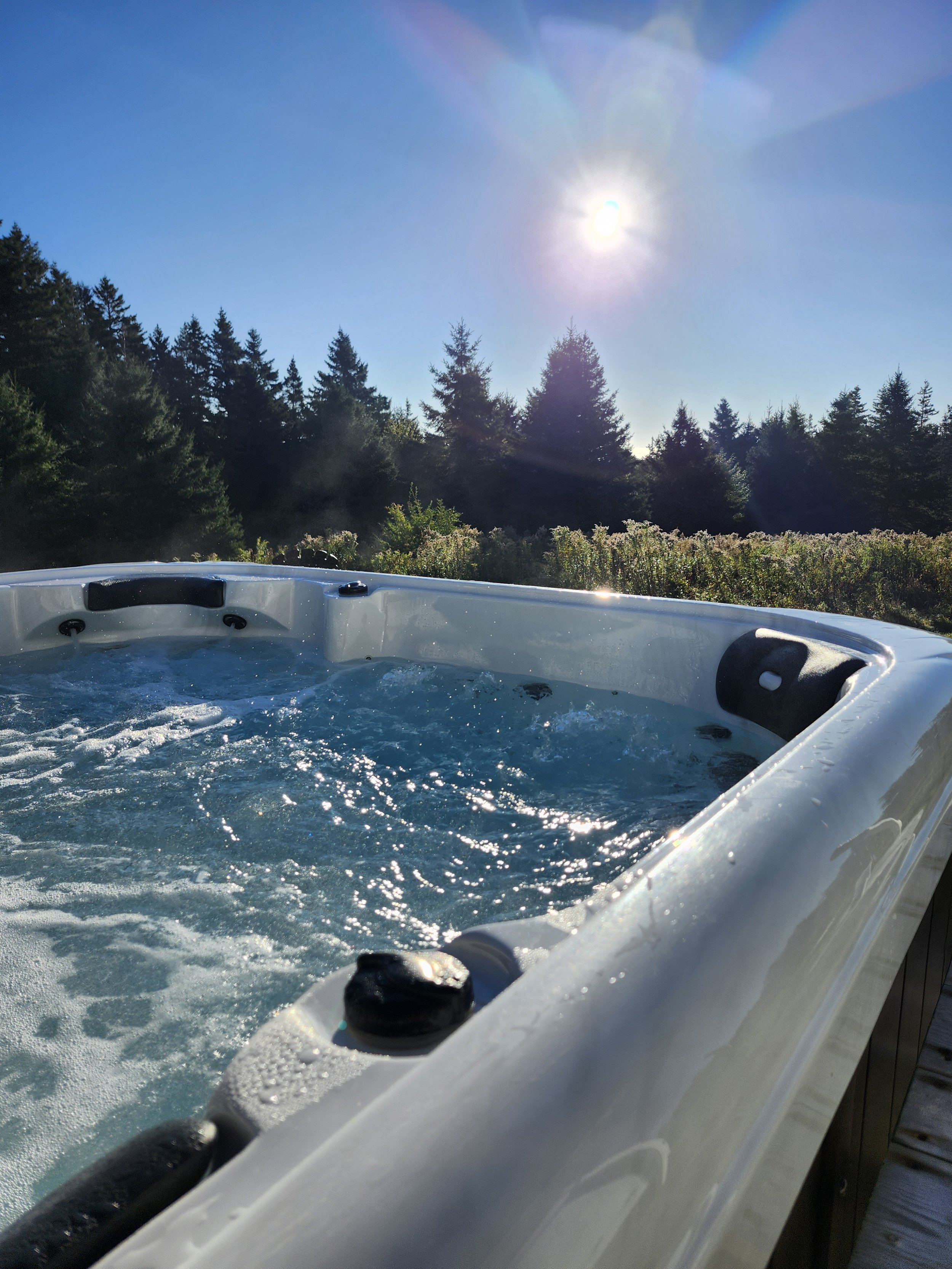 A quiet place to soak, unwind, and enjoy the day.