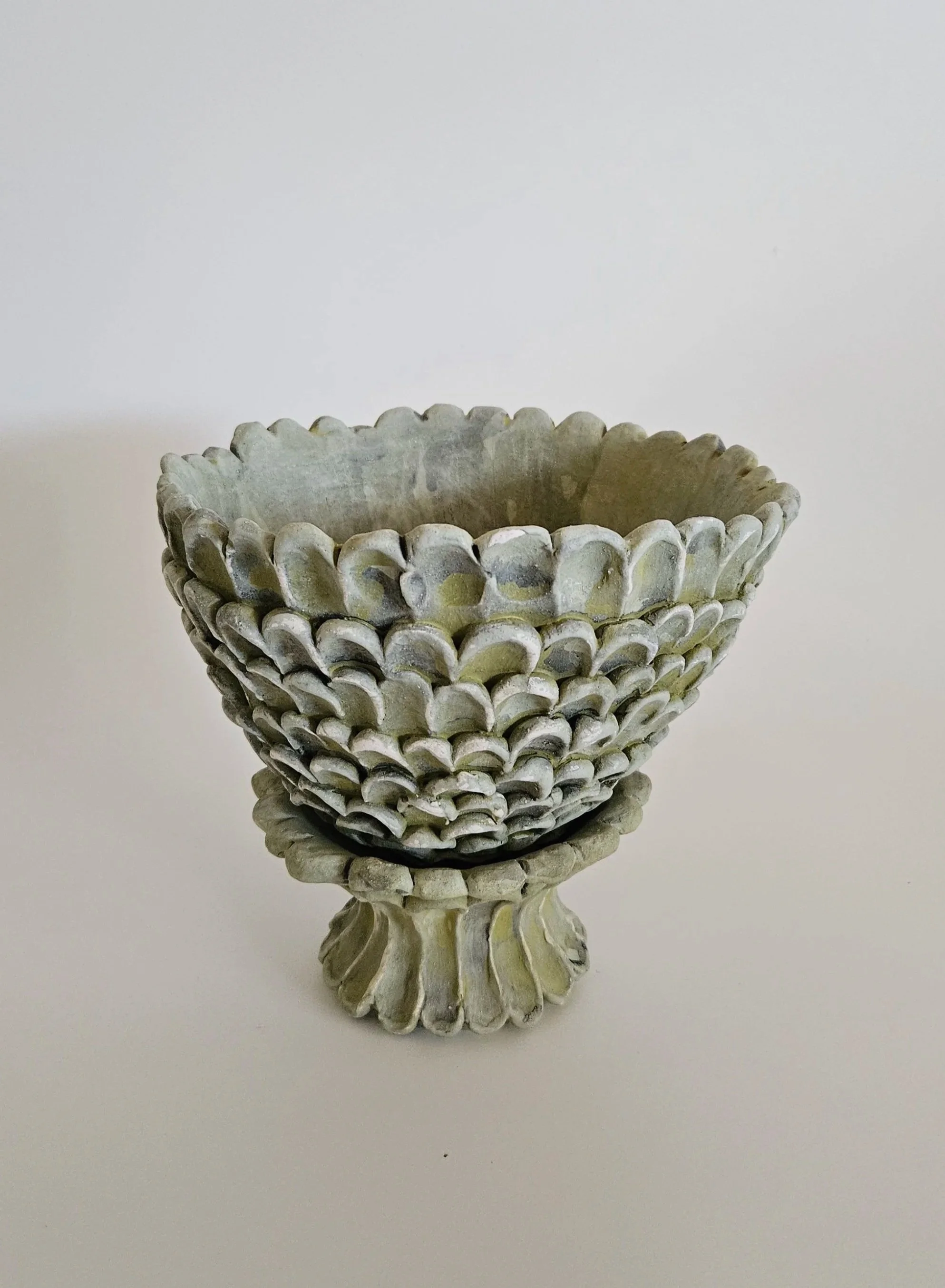 Textured Urn, 2025
stoneware with matte glaze
7” x 8”