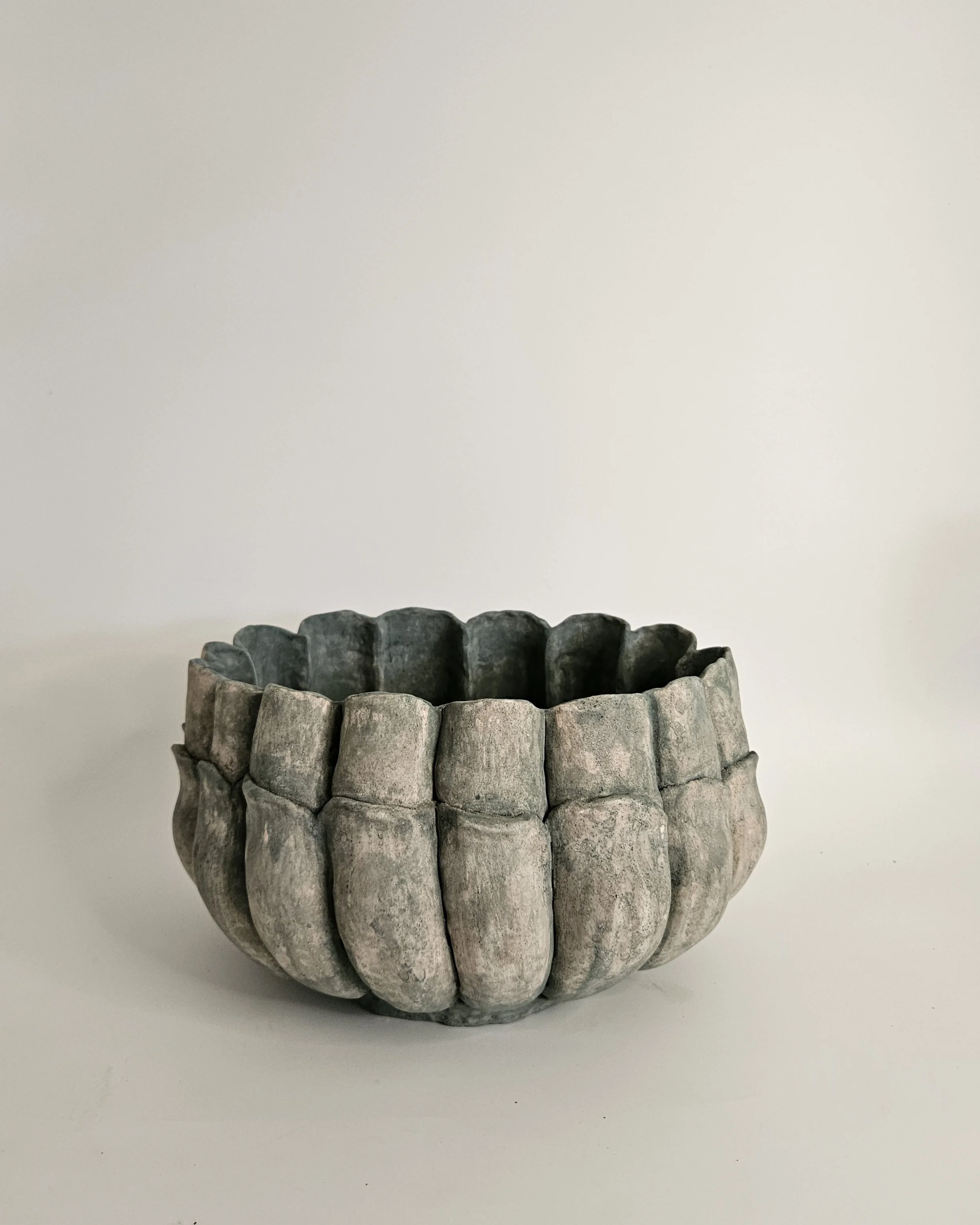 Large Floret, 2026
stoneware with lime wash finish
7" x 11"
