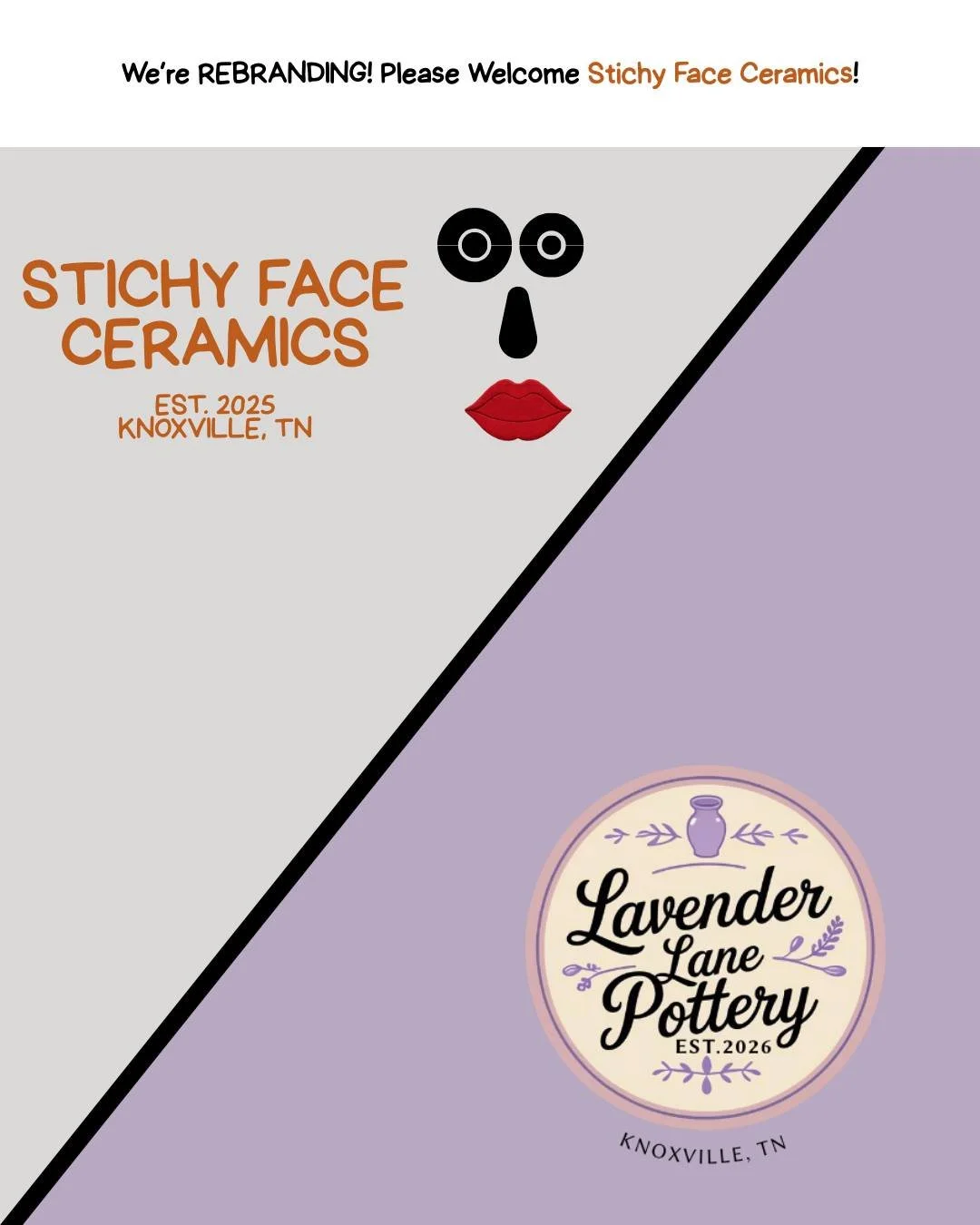 Little update since a few people asked
Lavender Lane Pottery is now Stitchy Face Ceramics

After I received an award at the Knoxville Museum of Art for my piece called Stitchy Face, a lot of people told me the name should become the name of my potter