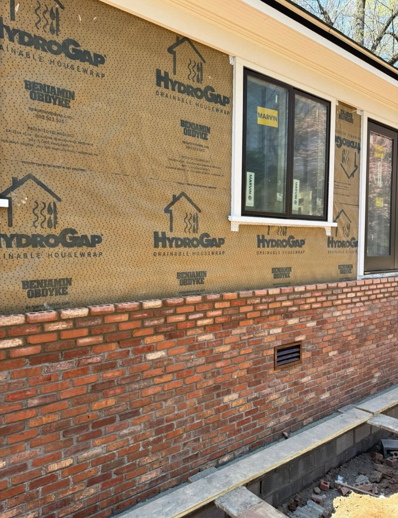 Brick work, finished bathroom, footings, a historical renovation and my pup Riggs. #rottaconstruction #custombuilt #foundationwork #gsd