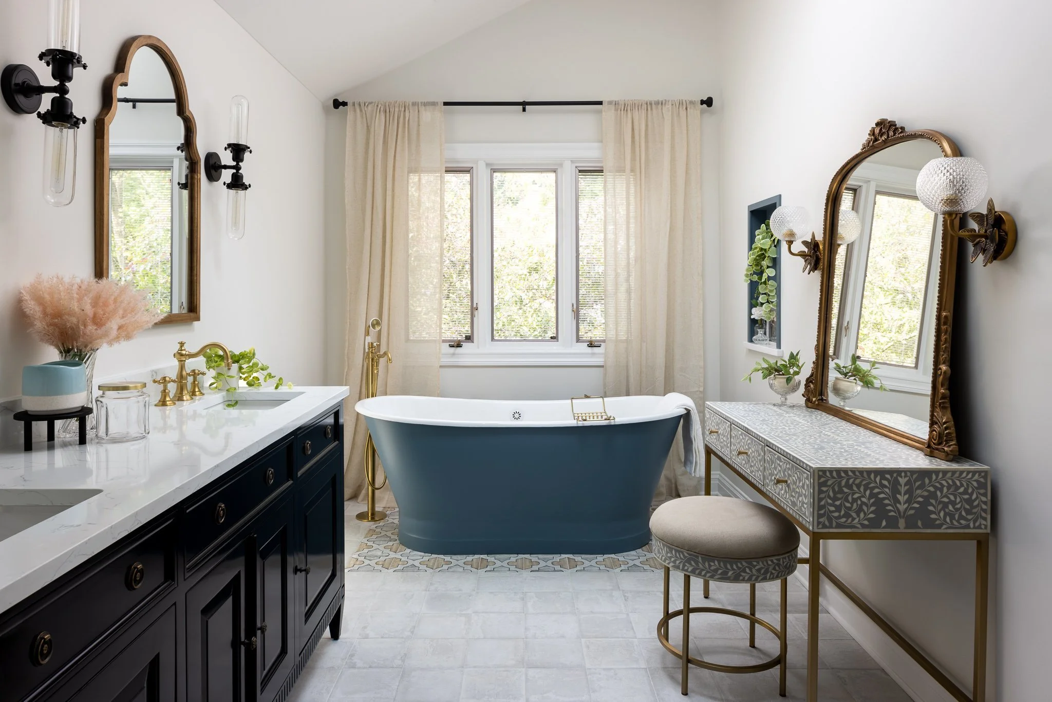 Victorian Brass Bath