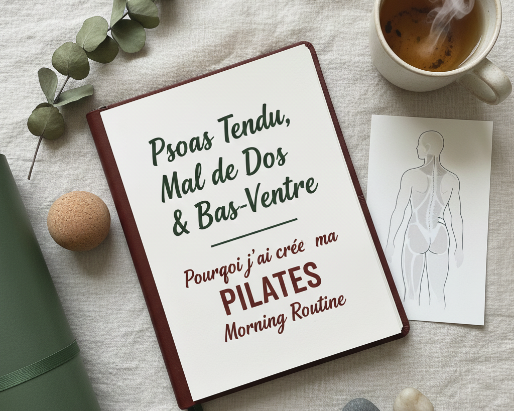 Psoas tendu, mal de dos et bas-ventre : pourquoi j’ai créé ma Pilates Morning Routine.