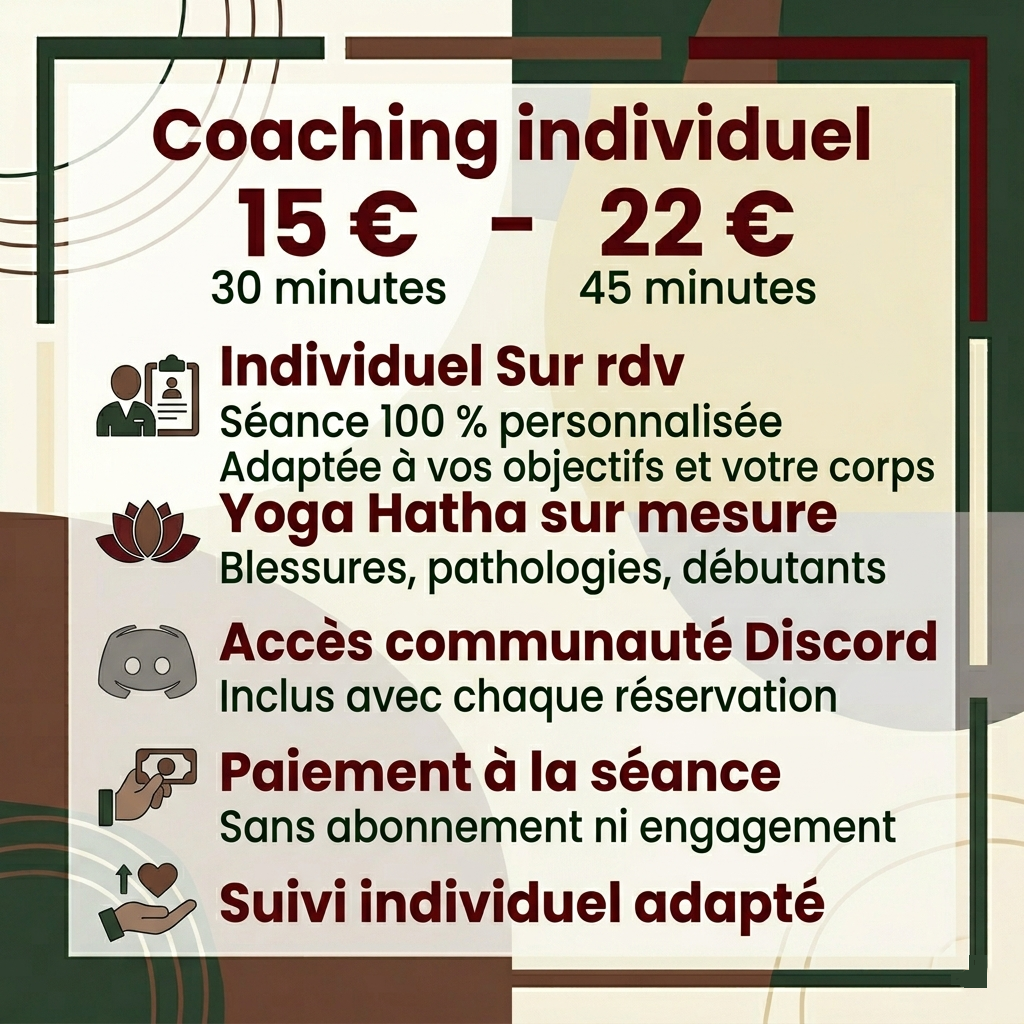 Séances individuelles en ligne - 30 min