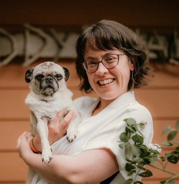 Jaclyn Casler and her pug Truly