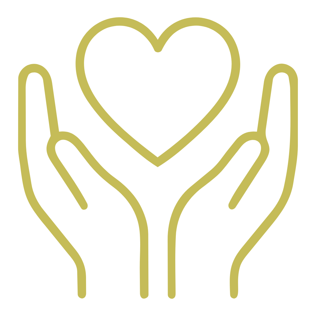 Icon of two hands holding a heart