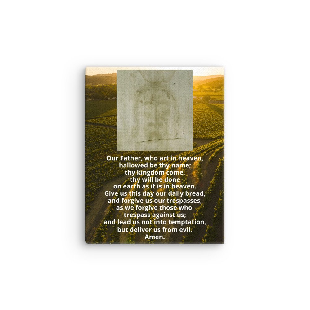 Our Father Shroud Canvas