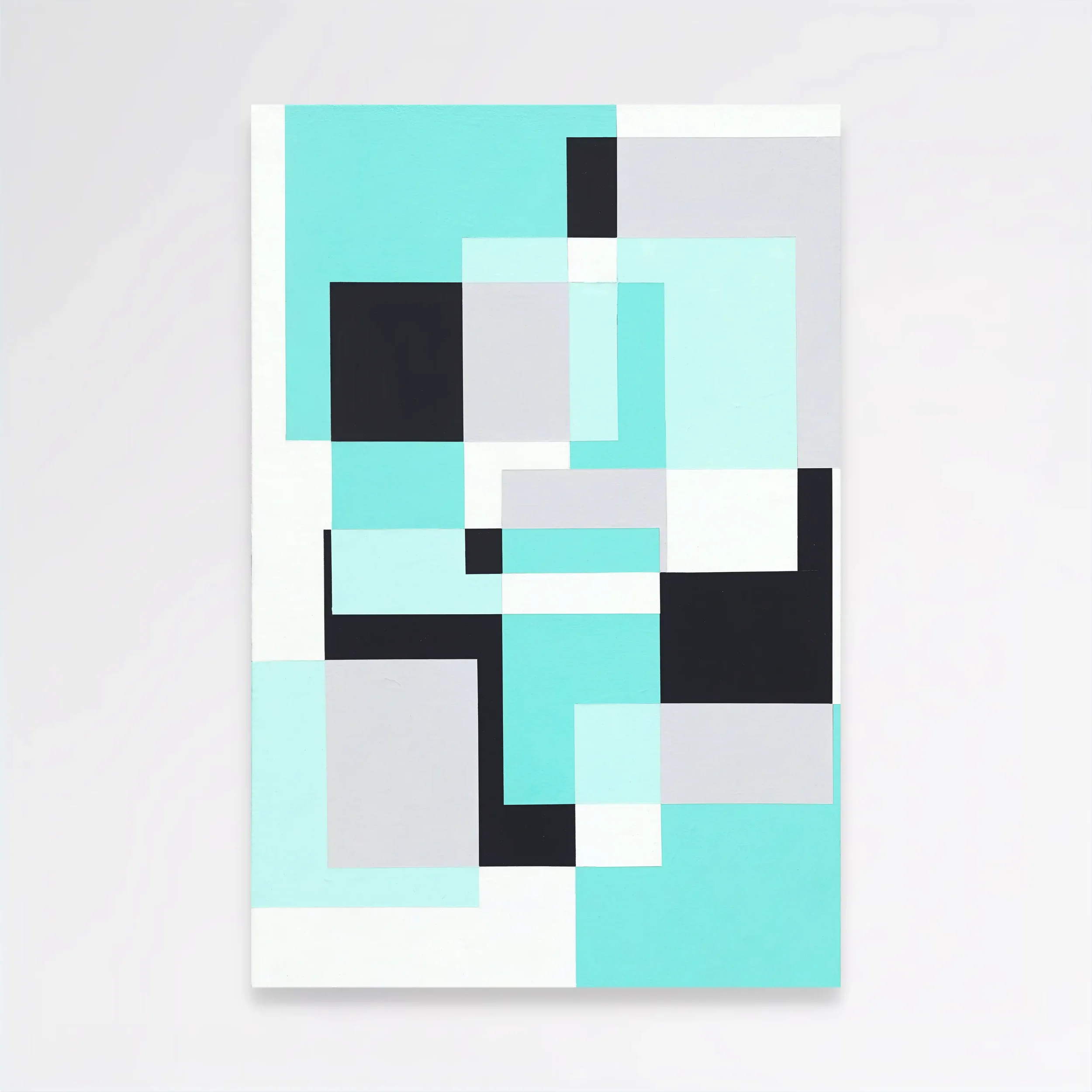 Aqua Bossa, 2025. Acrylic on gallery-wrapped canvas - 36x24 in.