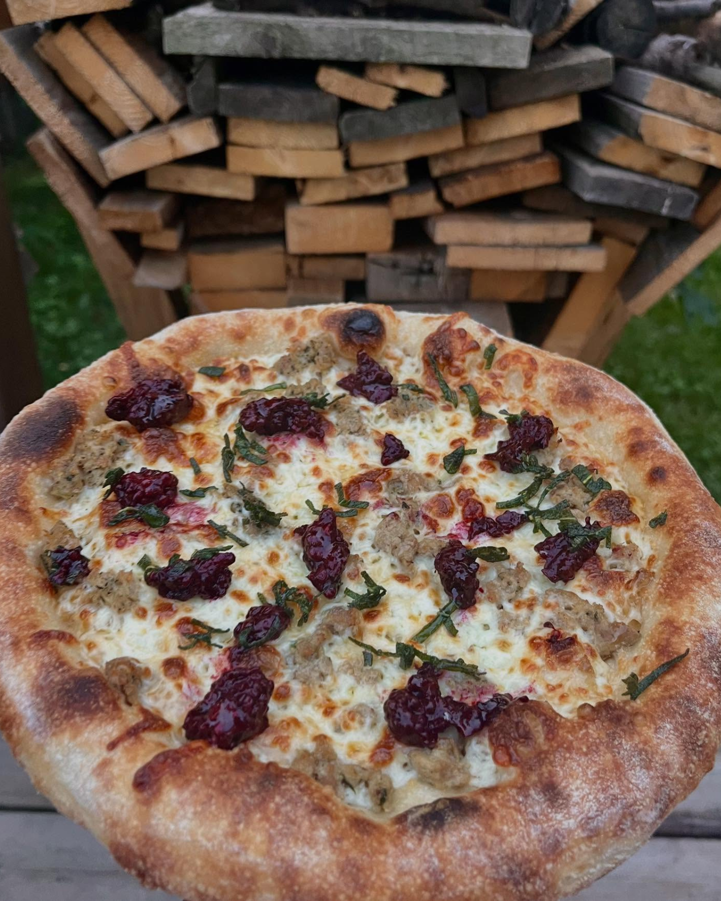 LinkHaus sausage, blackberry coulis, brown butter fried sage