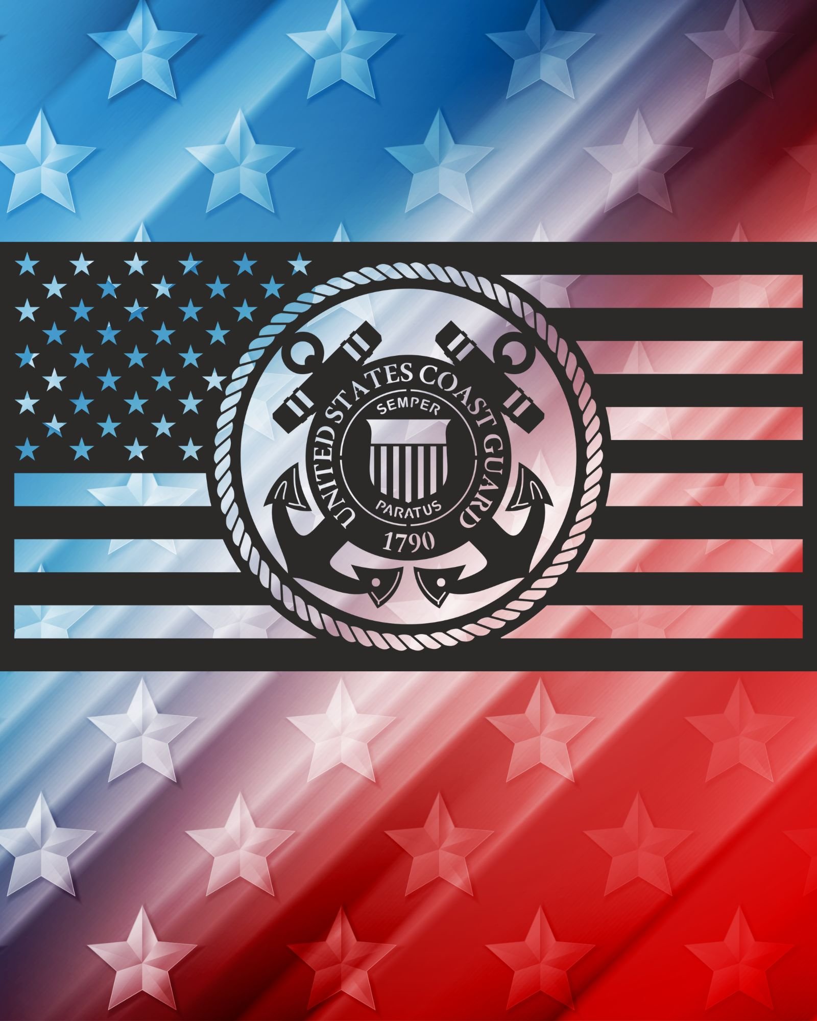 United States Coast Guard 1770 Flag