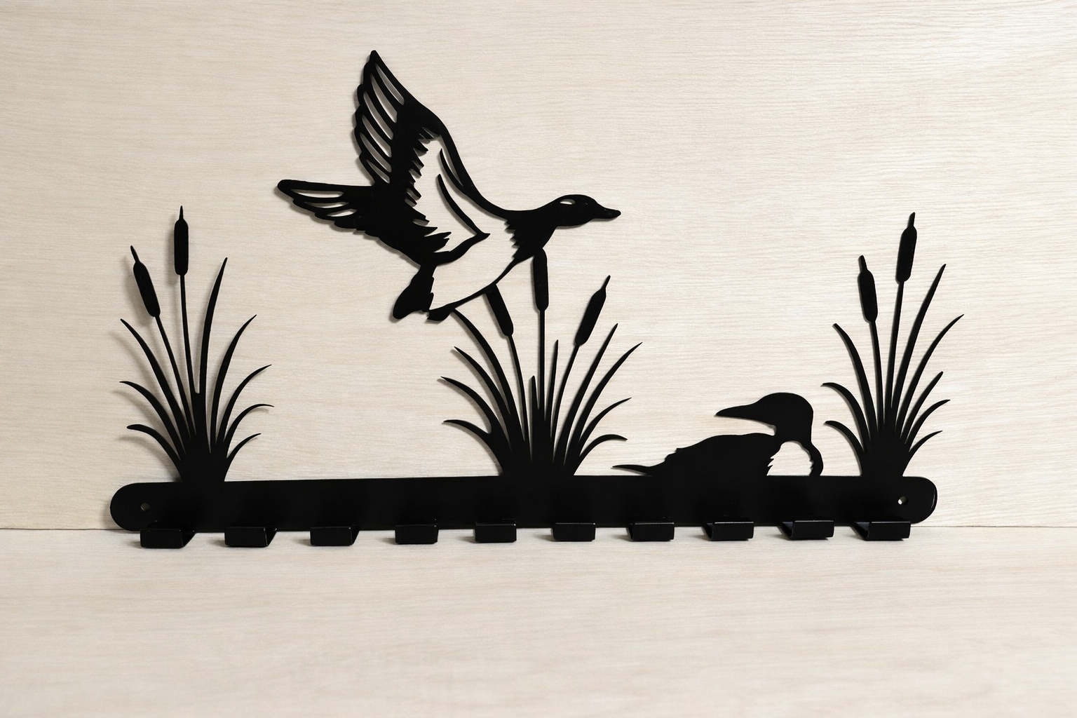 Marshland Duck Silhouette hat holder