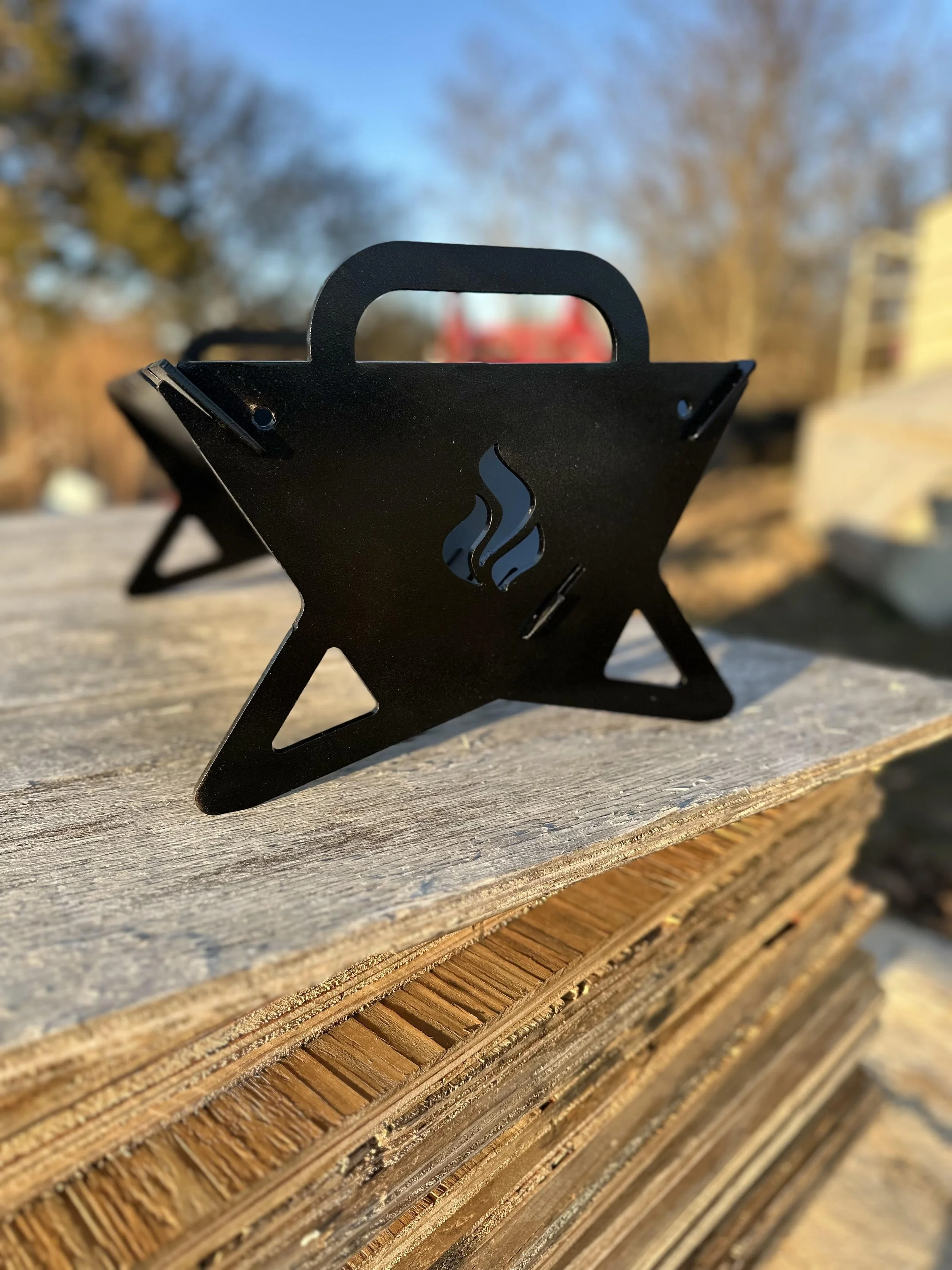 Flat Pack Grill – Custom Steel, Portable & Built to Last