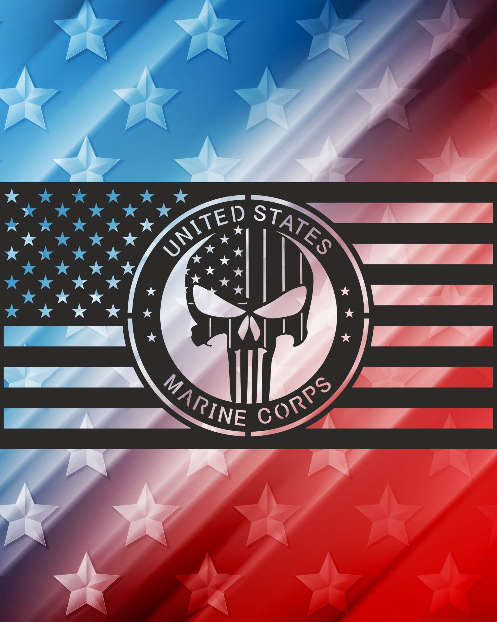 United States Marine Core Skull