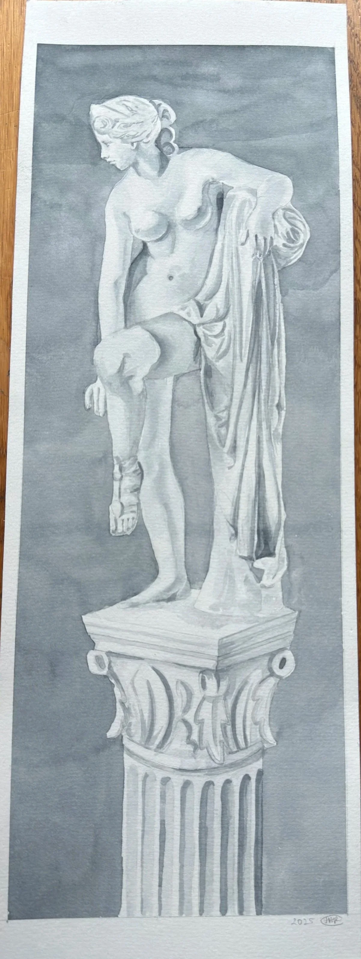 Marble Statue / Watercolor 