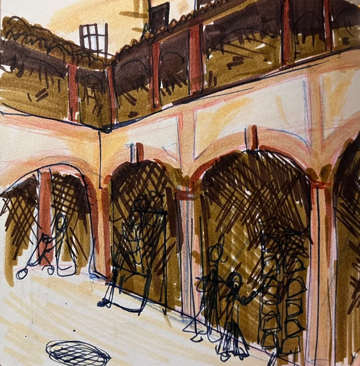 French Journal II / Ink and Marker