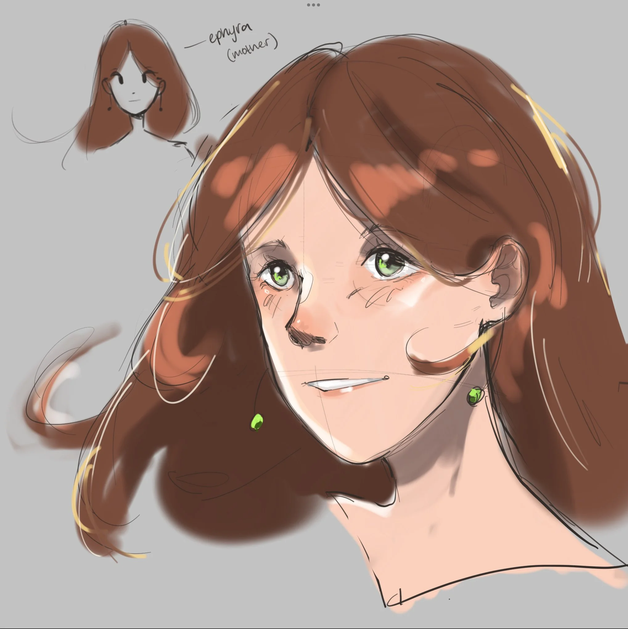 Ephyra Character Design / Digital Drawing 