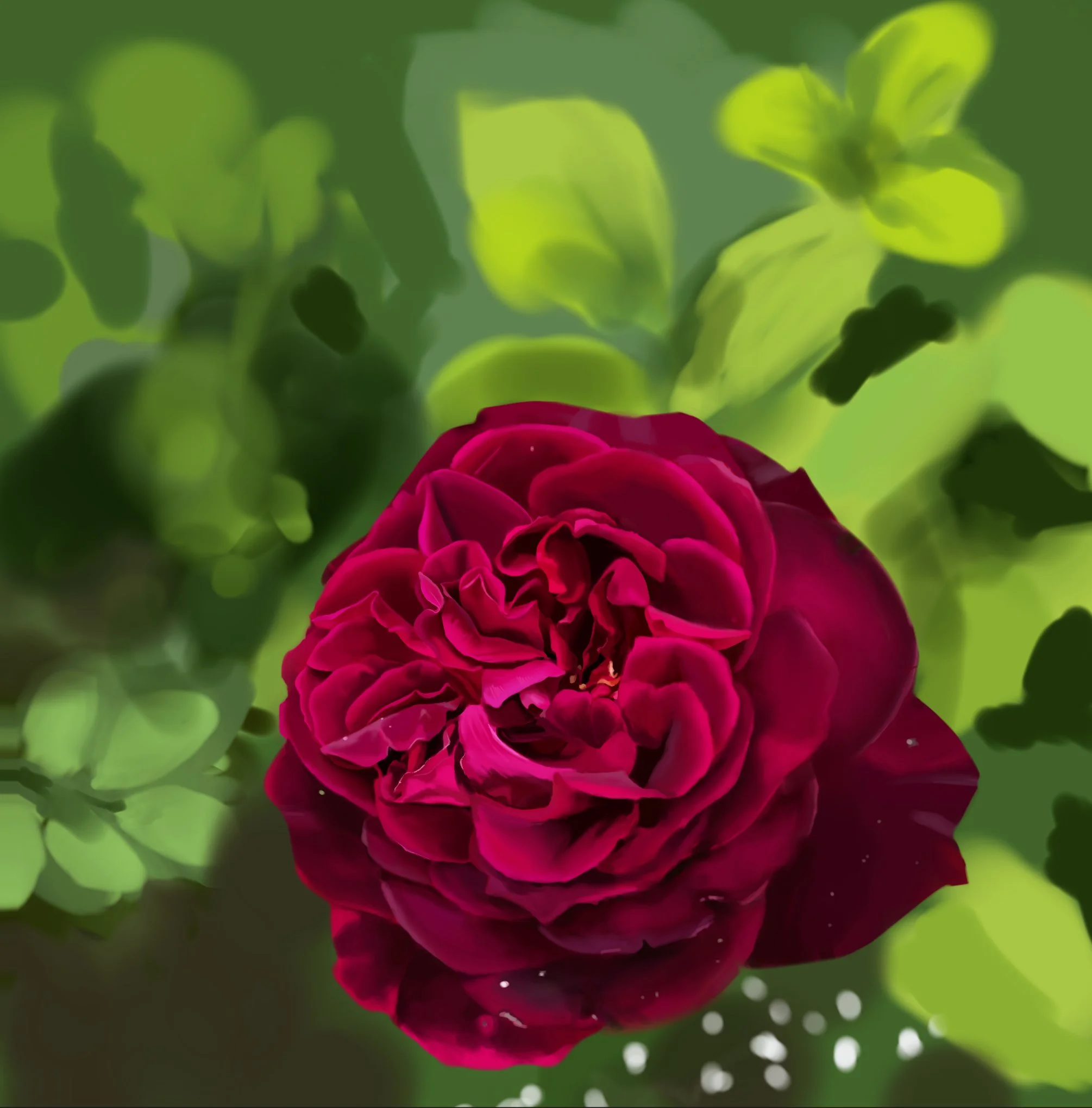 English Rose / Digital Painting