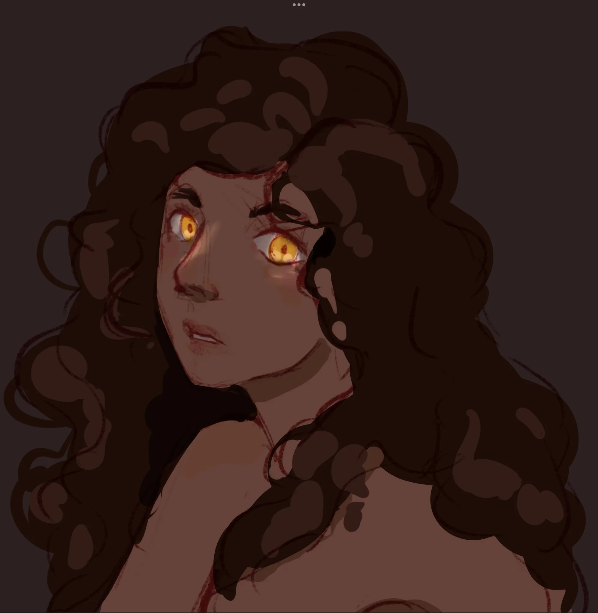 Circe Lambent Eyes / Digital Drawing