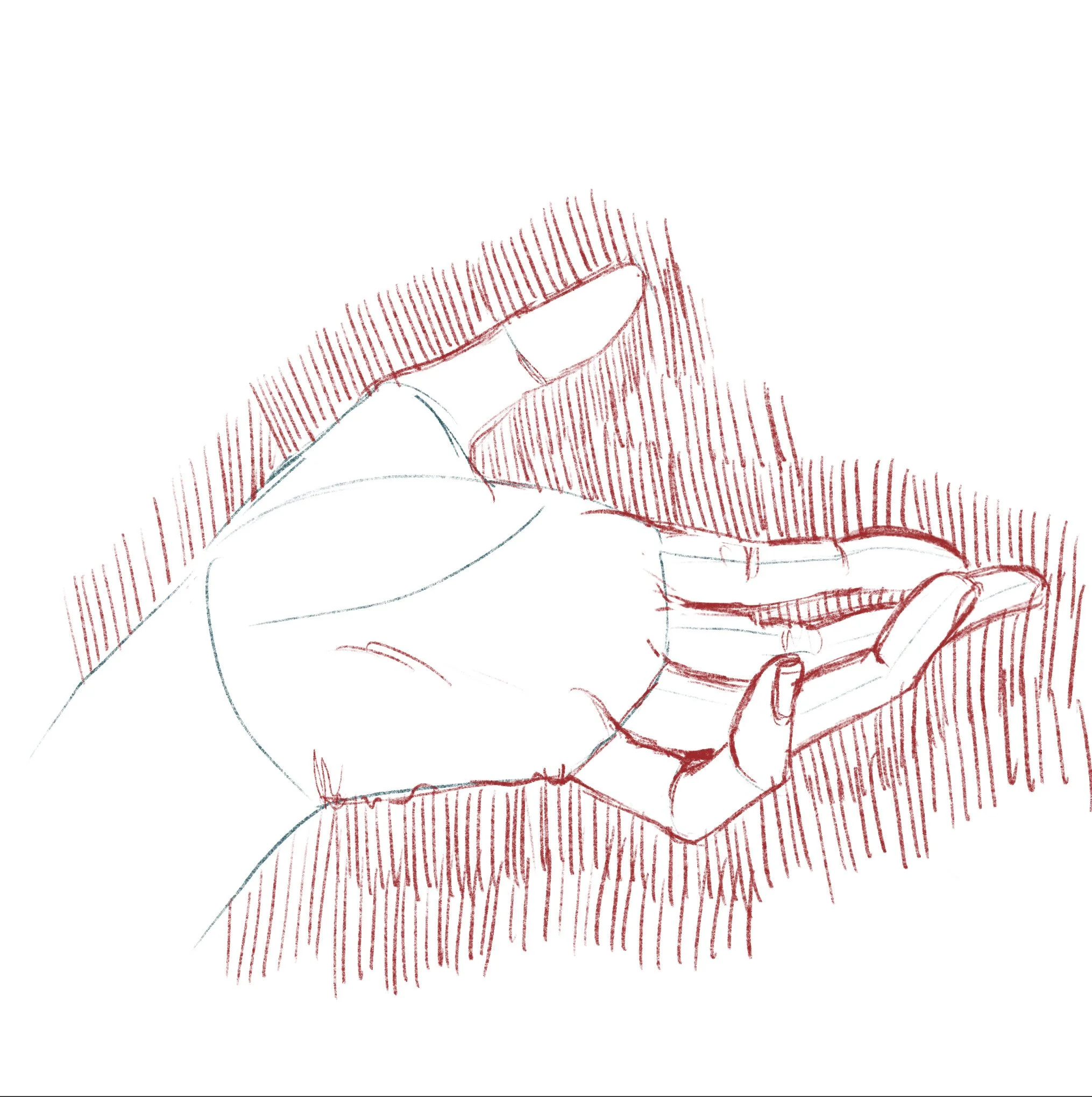 Hand Study III / Digital Drawing