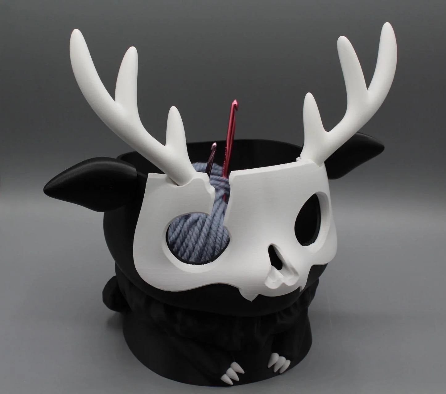 Yarn Bowl Wendigo | 3D Printed Bowl for Knitting/Crochet | Gothic Crafters