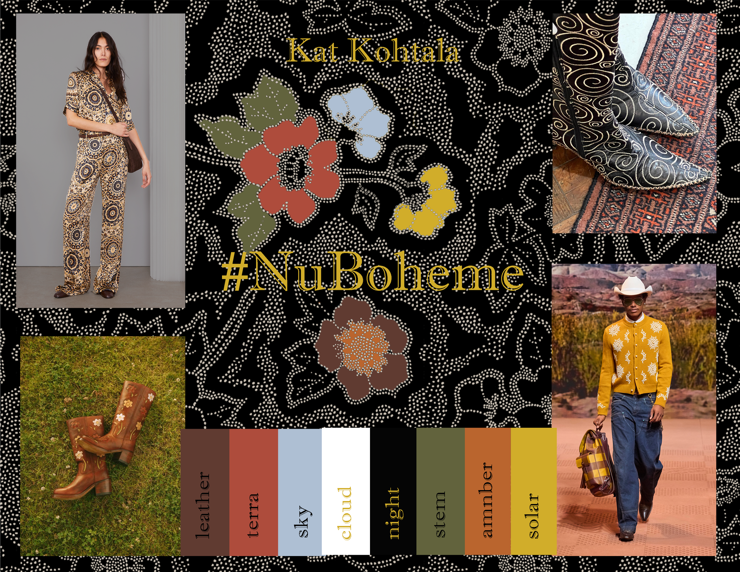 Print Design Project #NuBoheme Mood Board
