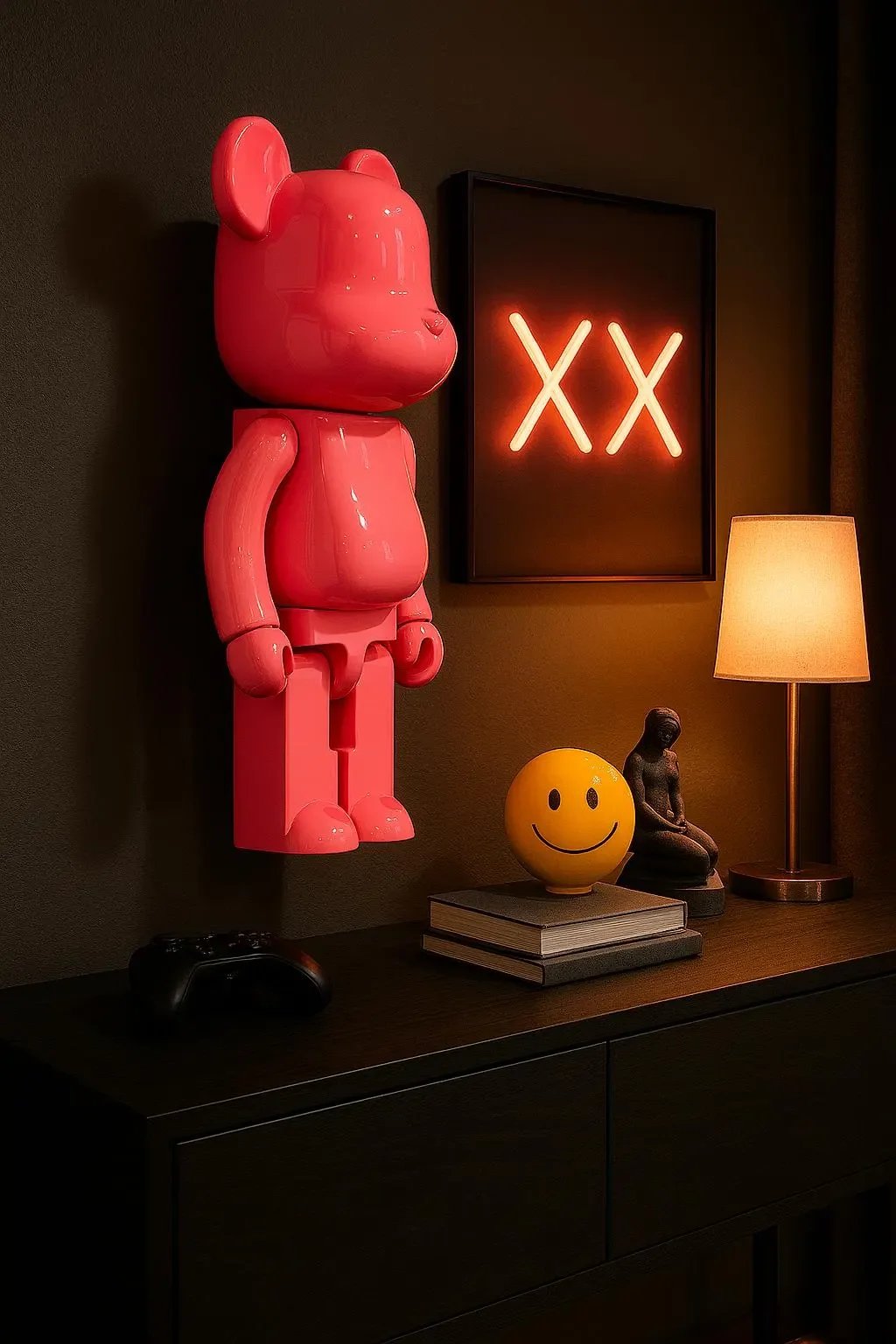 Wall Mounted 18" BearBrick Style Figure