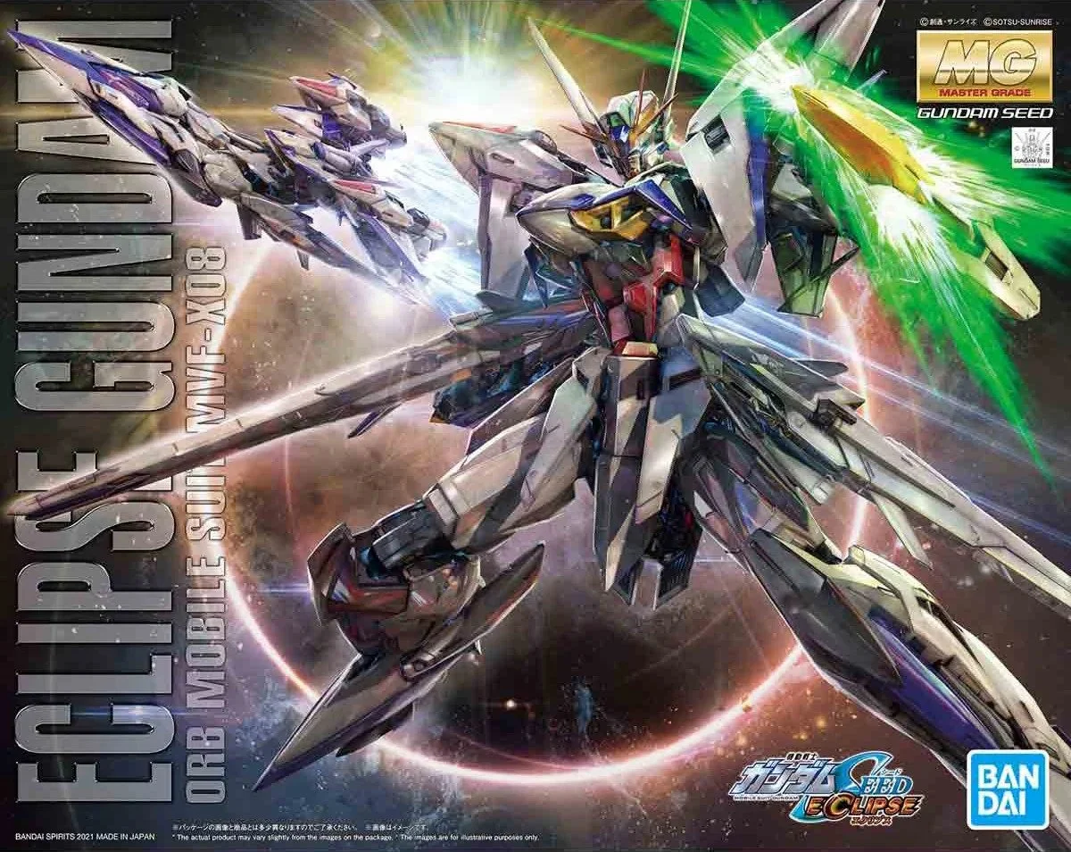 MG Eclipse Gundam: A sharp, futuristic design that transforms into a flight mode. This build teaches advanced structural integrity, as the model must remain sturdy in both robot and jet forms.