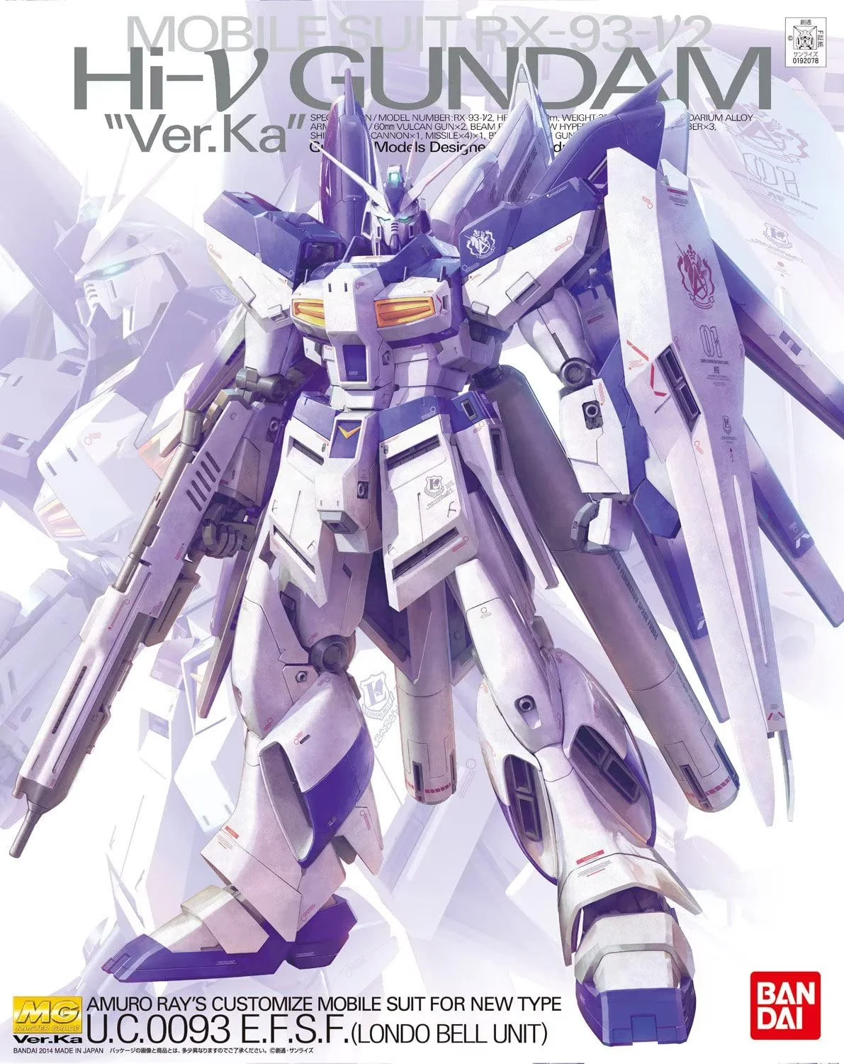 MG Nu Gundam Ver.Ka: Designed by legendary artist Hajime Katoki, this kit is a challenge in precision. It features hidden "psycho-frame" parts and a massive amount of surface detail.