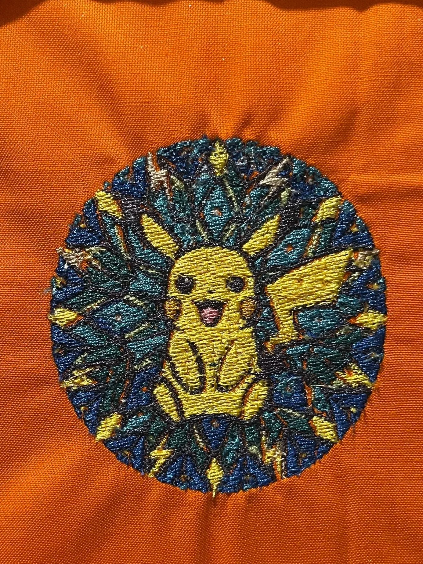 Pikachu Embroidery Design