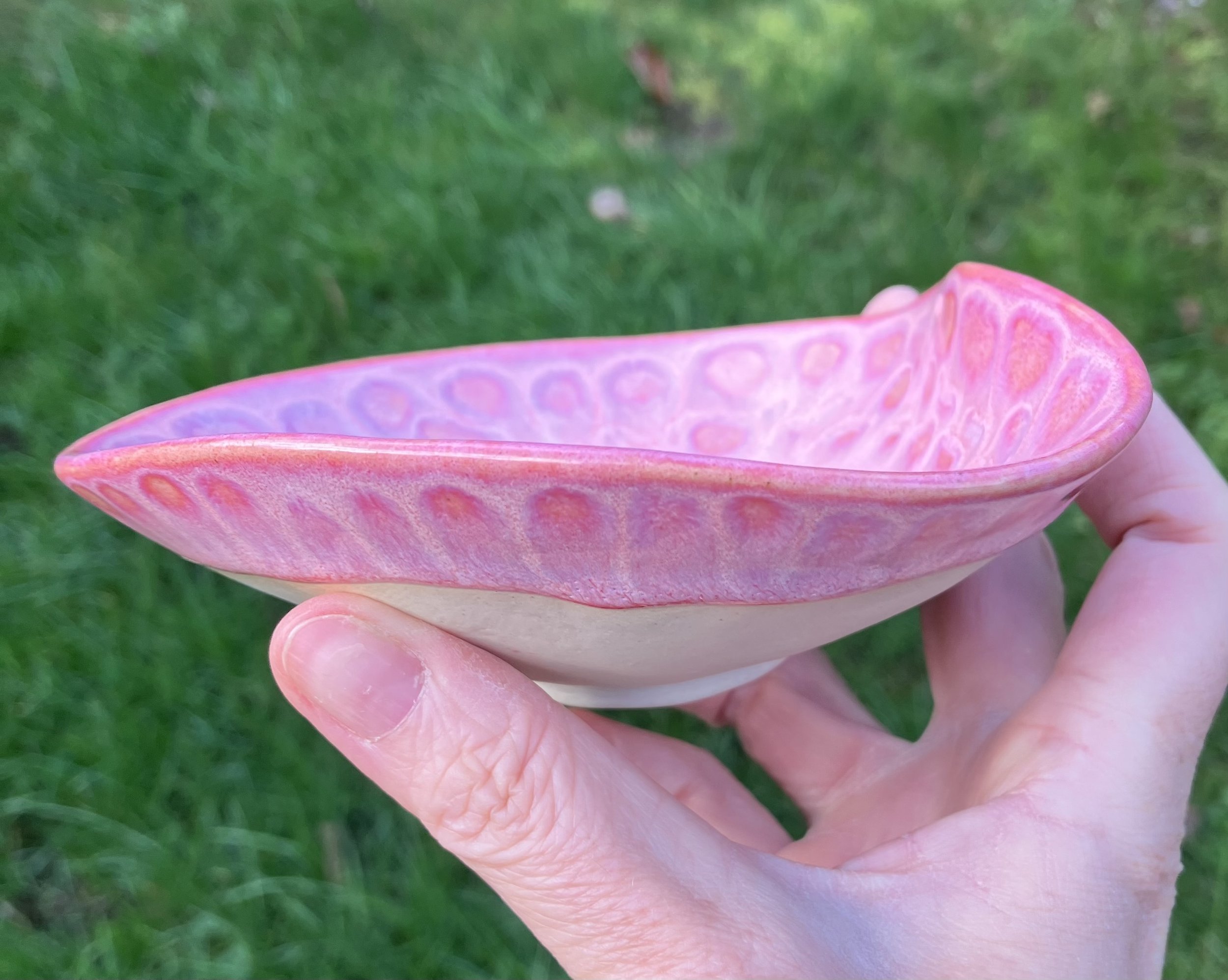 Vibrant pink heart bowl