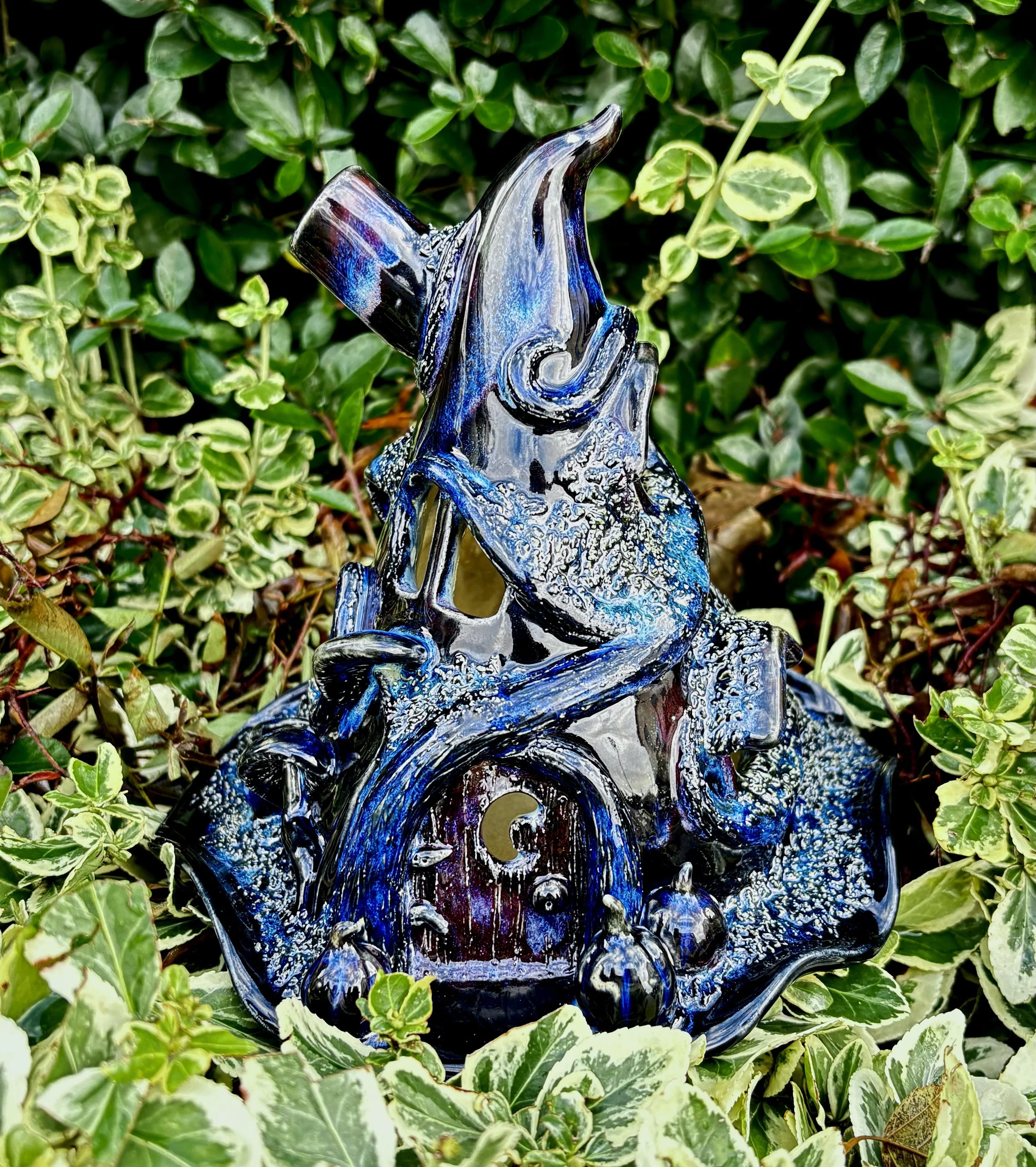 Witch Hat House Luminary Black