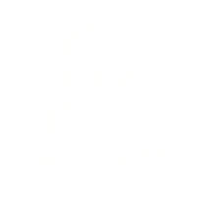Black background with white handwritten-style text reading "Ford's Flowers."