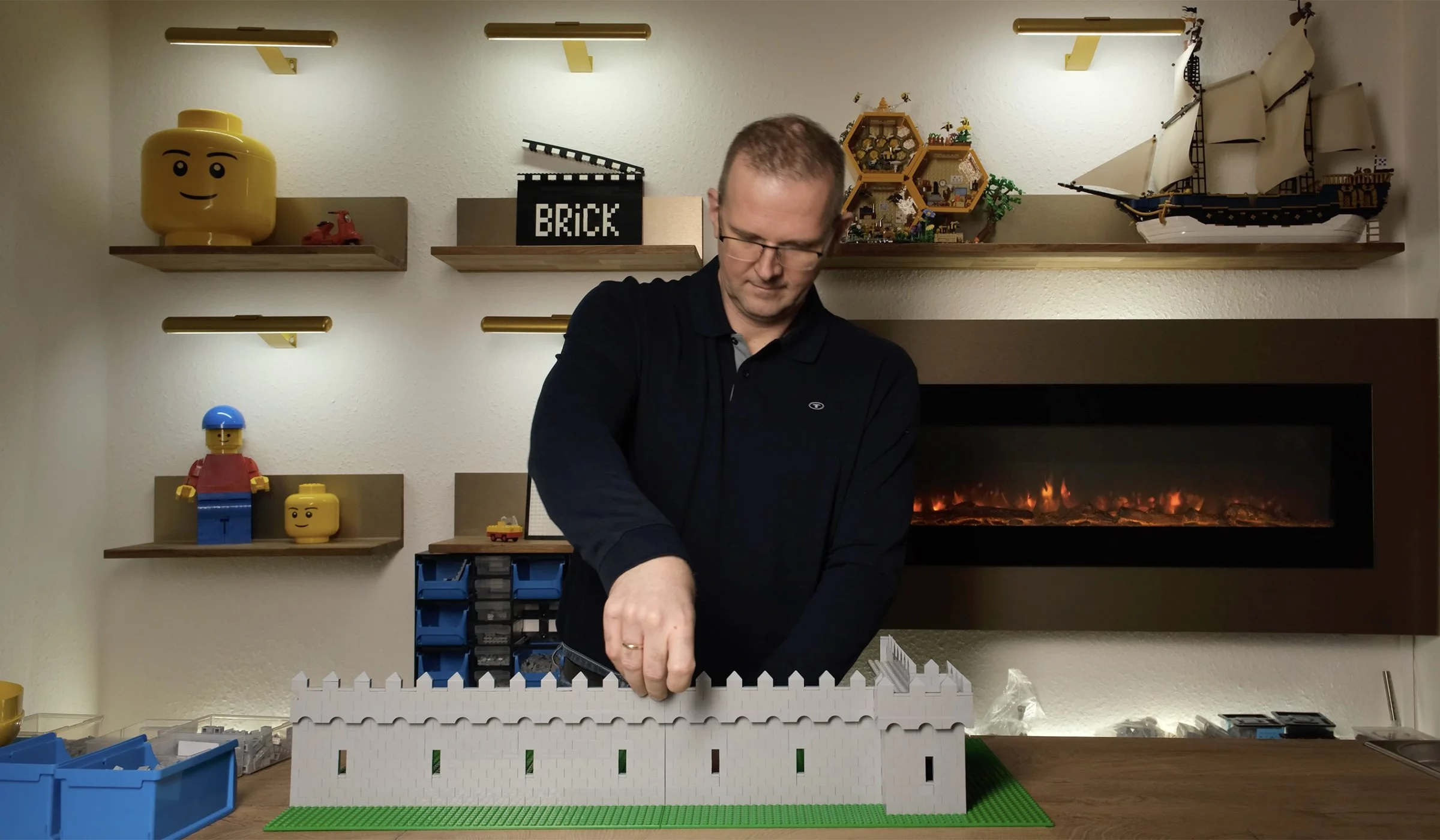 6 Meter lange Mauer für die Brick Burg