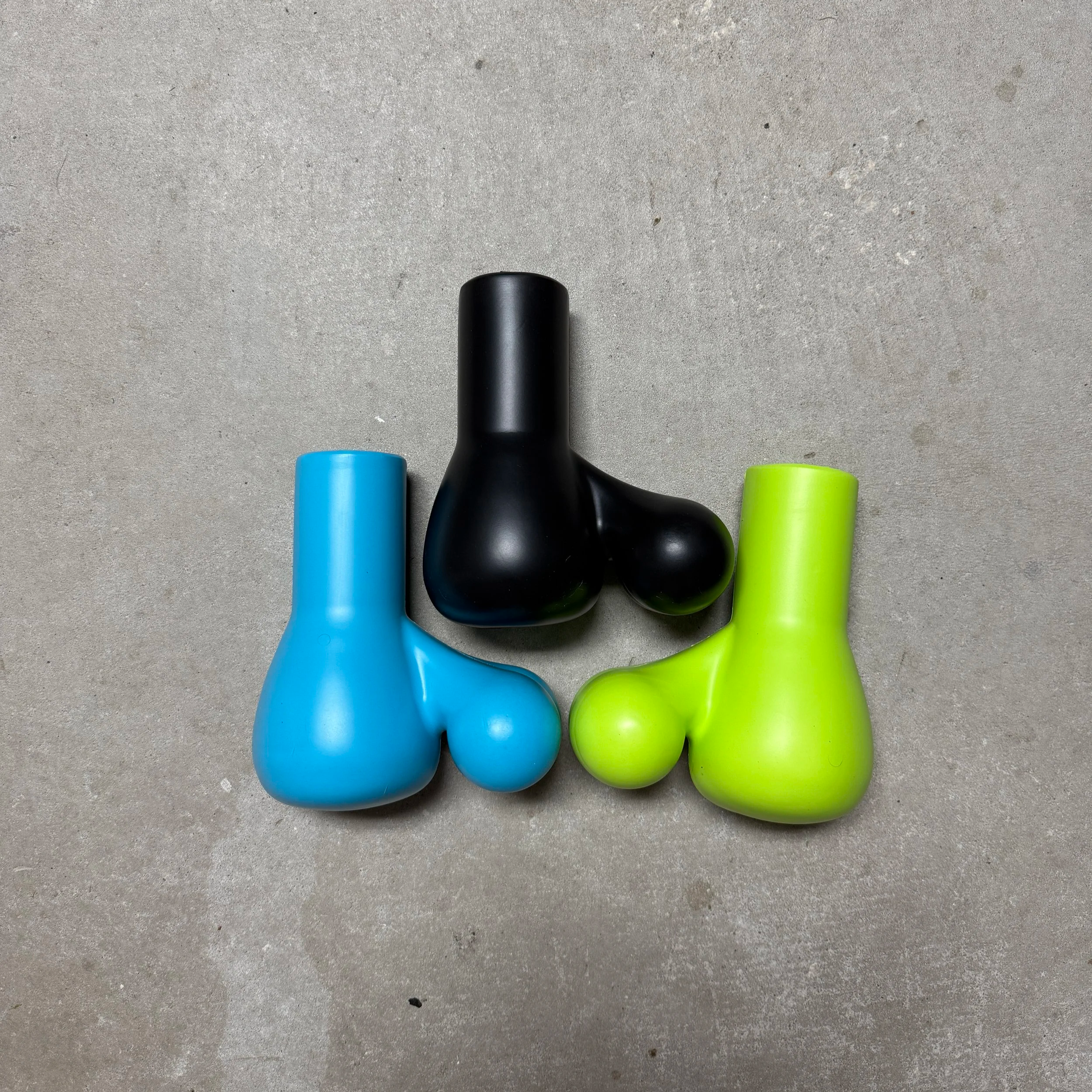 EVA foam rod butt cushions shaped like male testicles or nuttsack