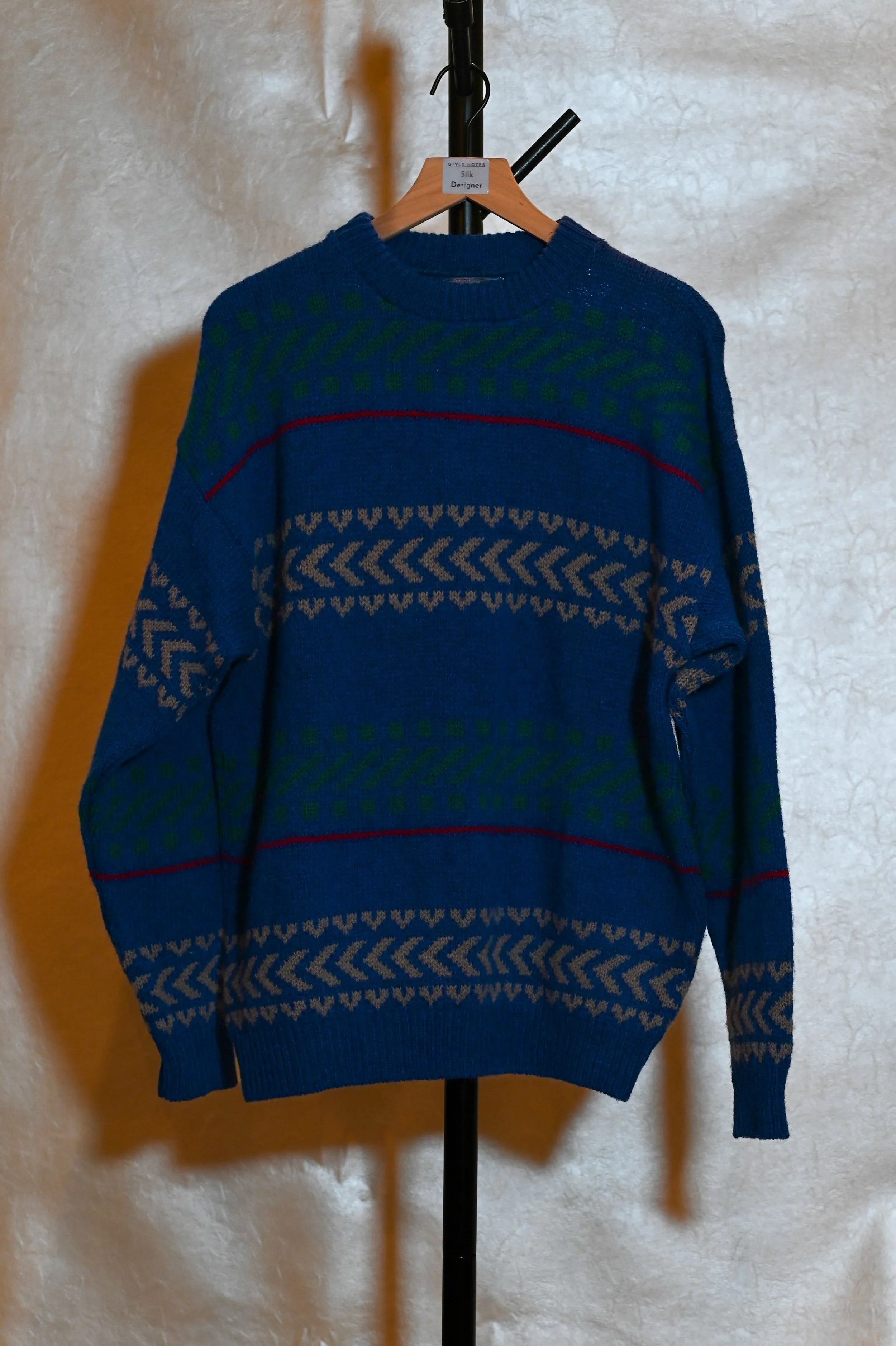 Blue Pendleton Sweater