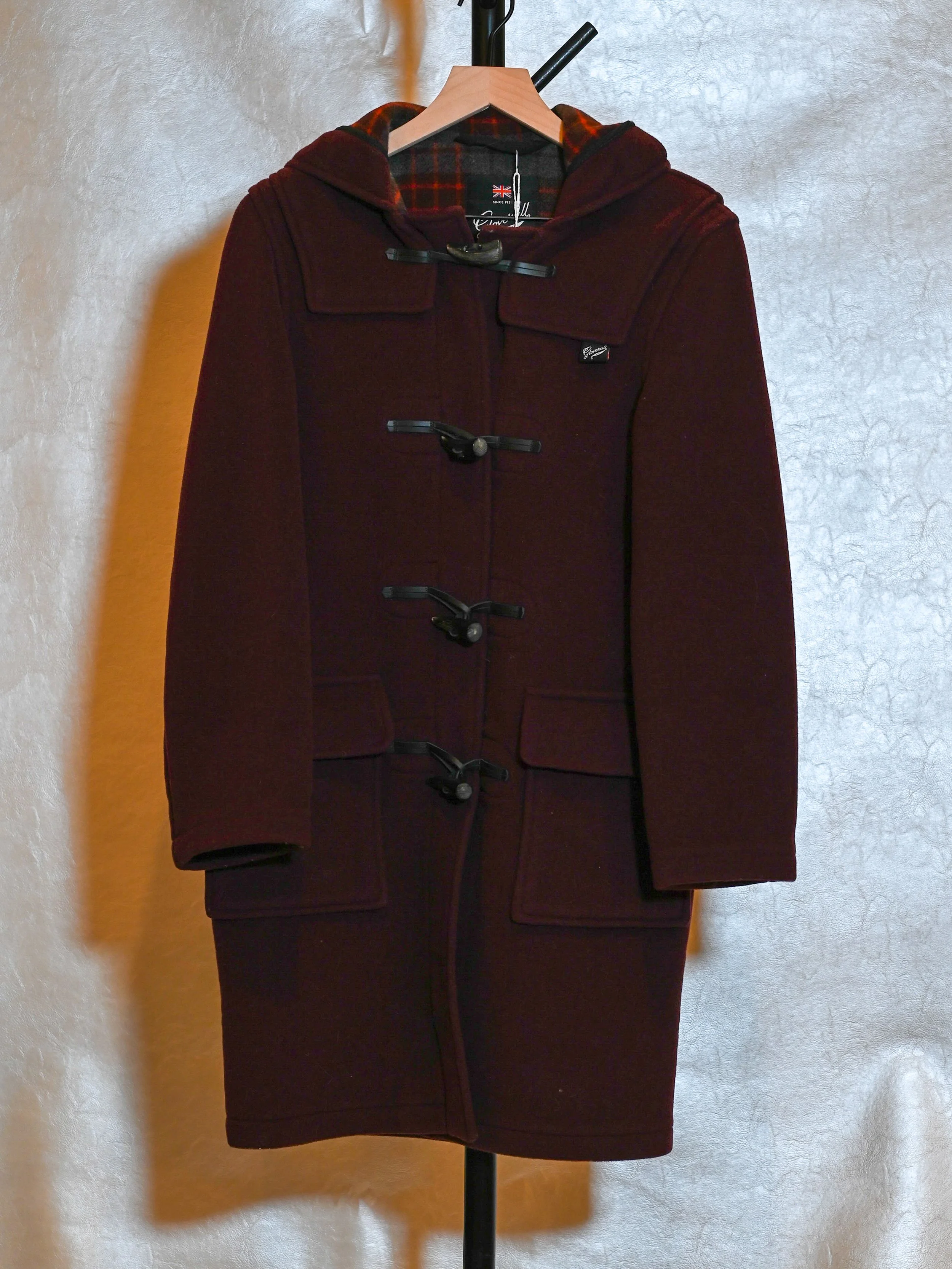 Burgundy Gloverall Coat