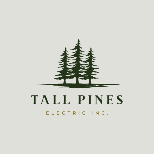 Logo with three tall pine trees above the text 'TALL PINES ELECTRIC INC.'