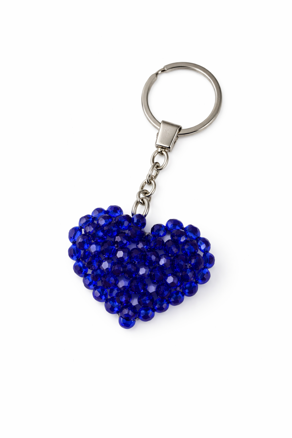Cobalt blue heart keychain close-up.png