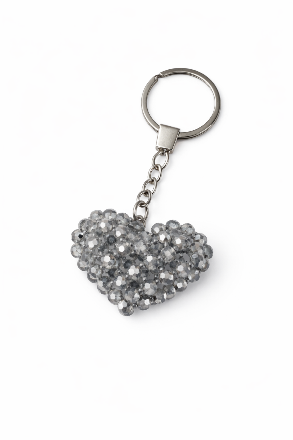 Heart-shaped bead keychain close-up.png