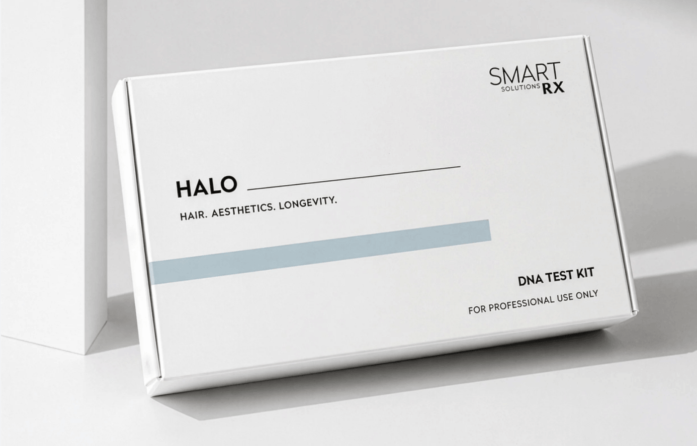HALO DNA hair test kit used to analyze genetic factors related to hair loss, scalp health, and personalized hair restoration planning