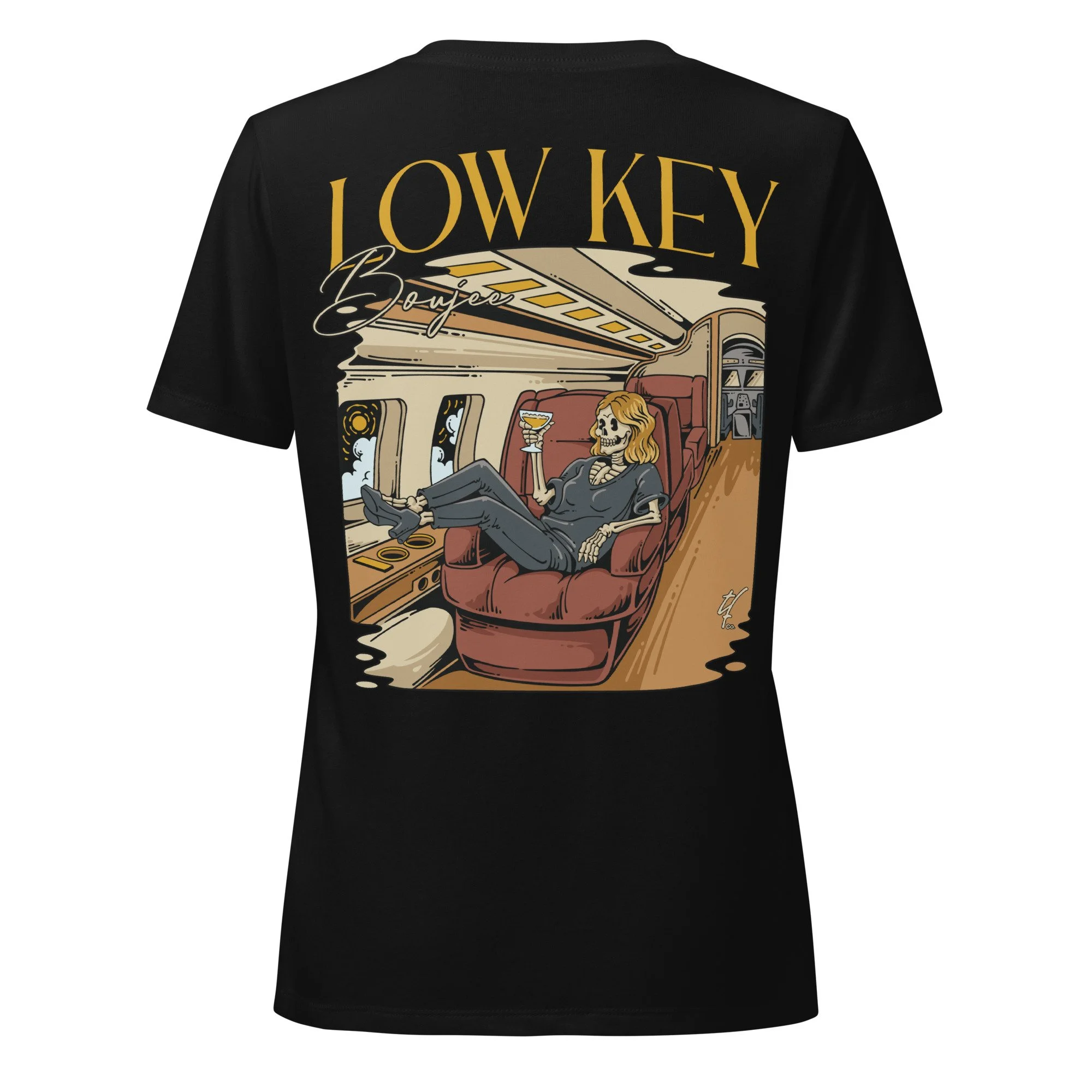 Low Key Boujee Women’s Relaxed V-Neck T-Shirt