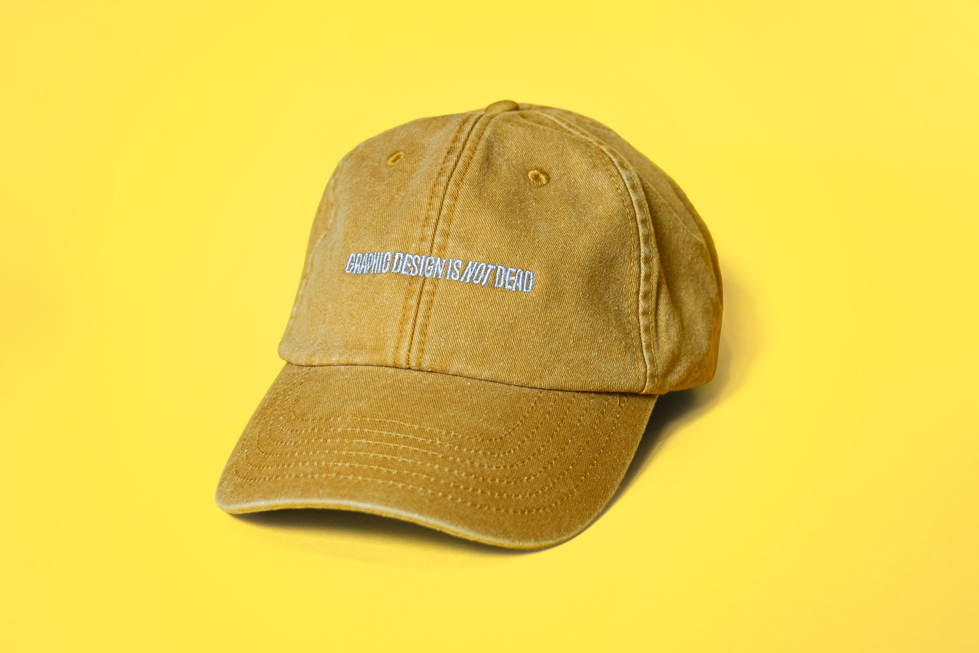 Cap Embroidered Yellow