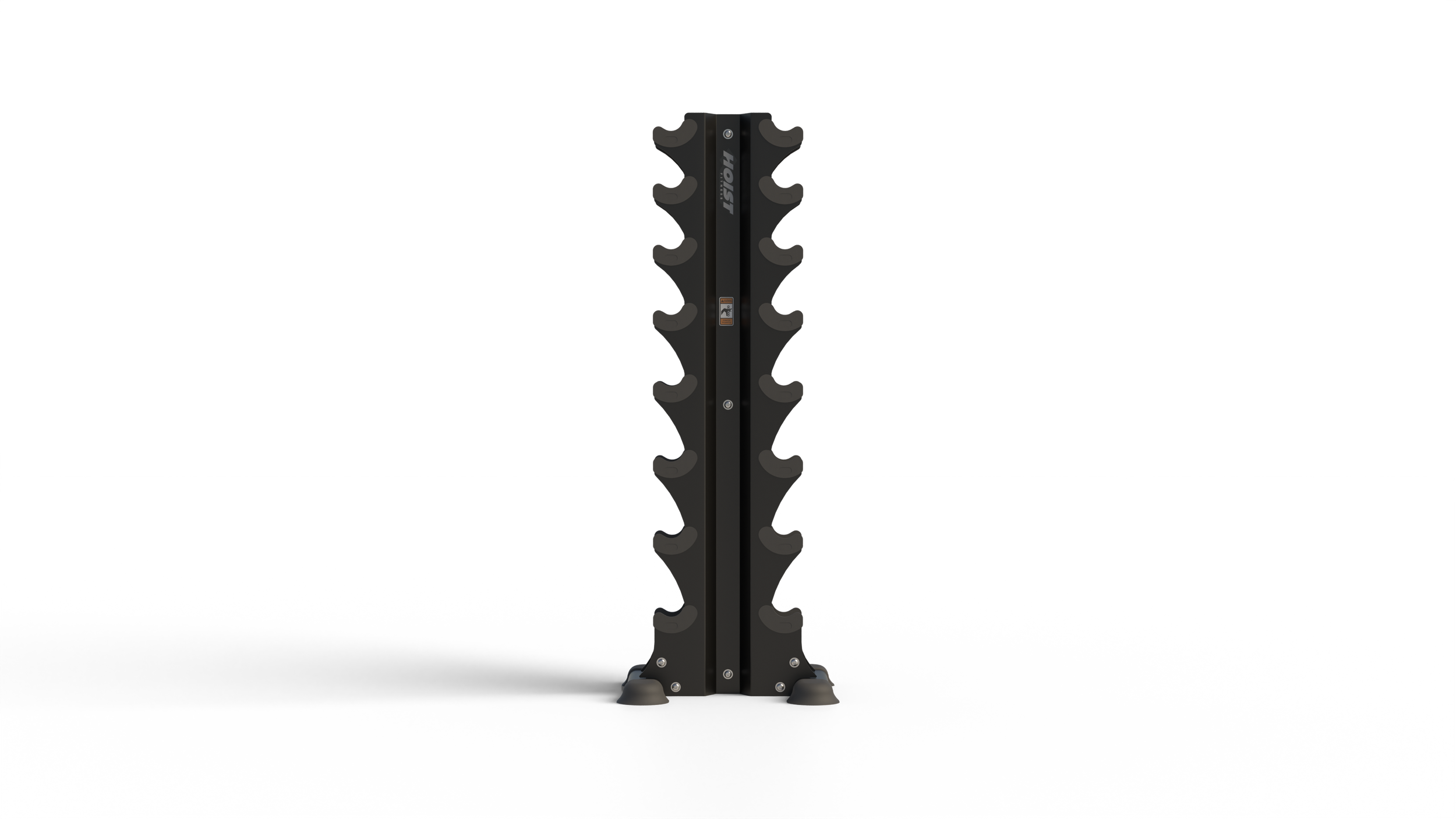 8 PAIR VERTICAL HEX DUMBBELL RACK (DUMBBELLS NOT INCLUDED)