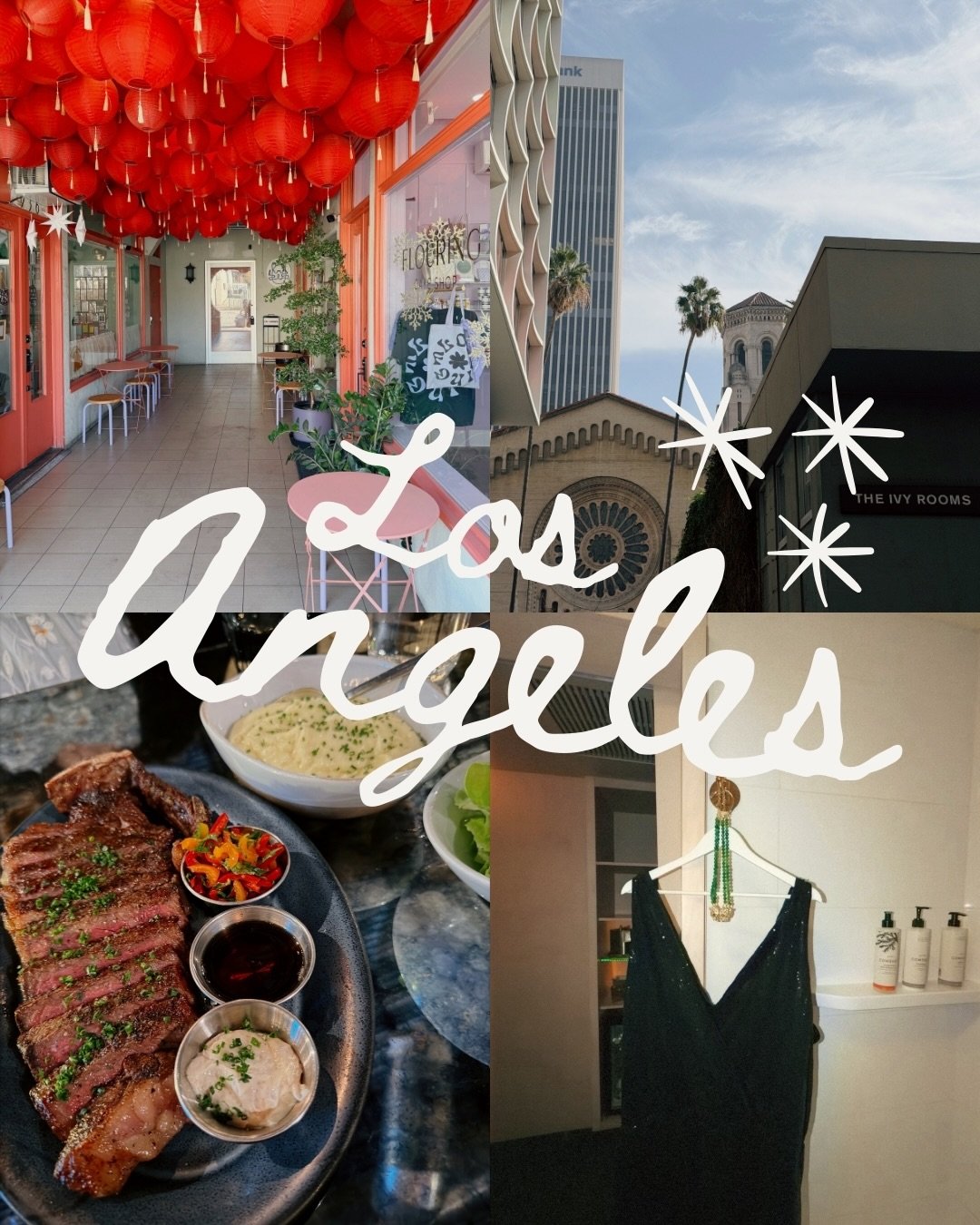 Earlier this month I spent 24-hours in LA to eat good food, get dressed up, and do some shopping. Mission accomplished.

I&rsquo;m working on the city guide portion of my website where soon I&rsquo;ll have a more in-depth look at some of my favorite 