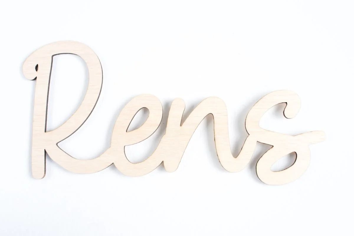 Sierletters hout