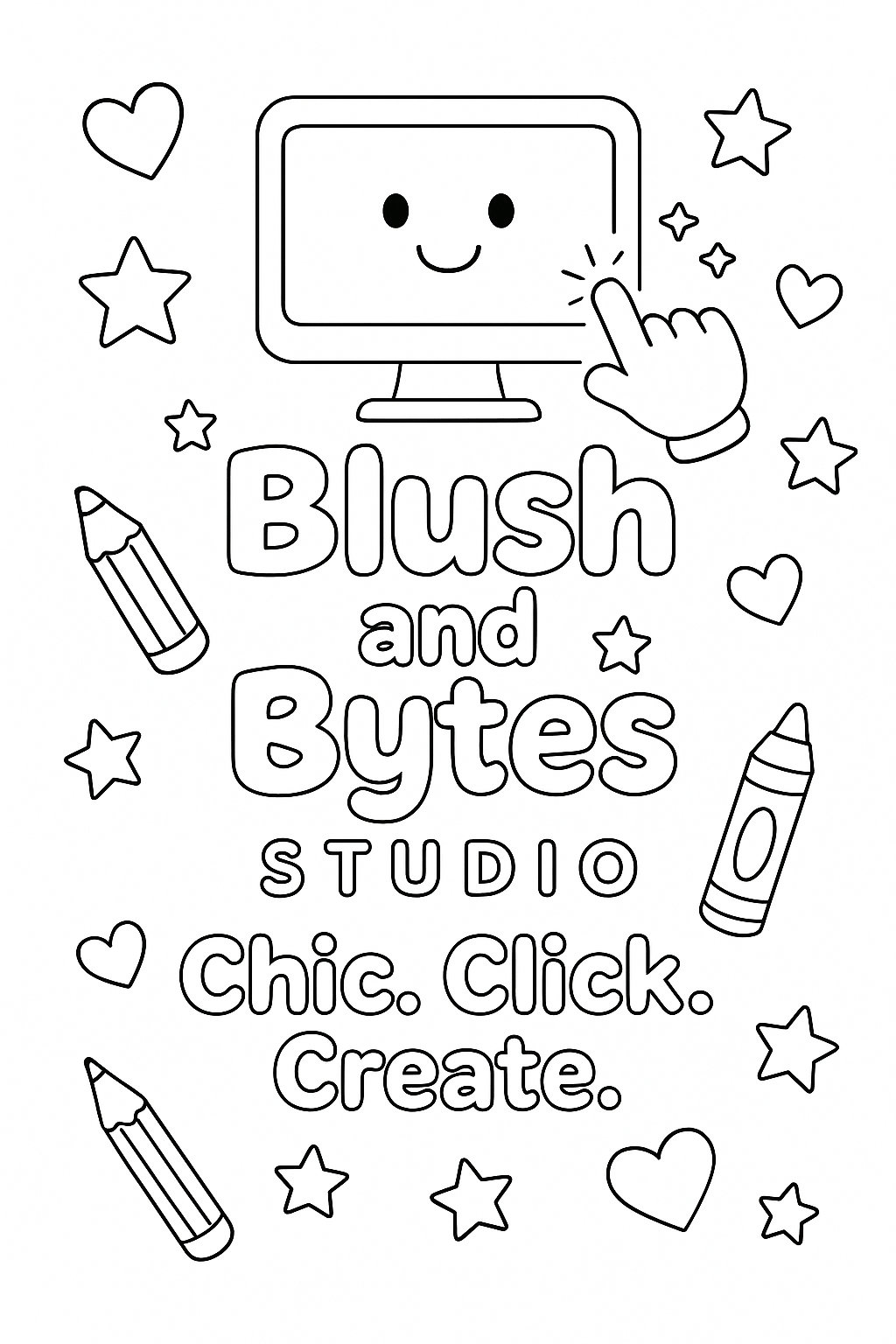 Chic. Click. Create. Coloring Cover