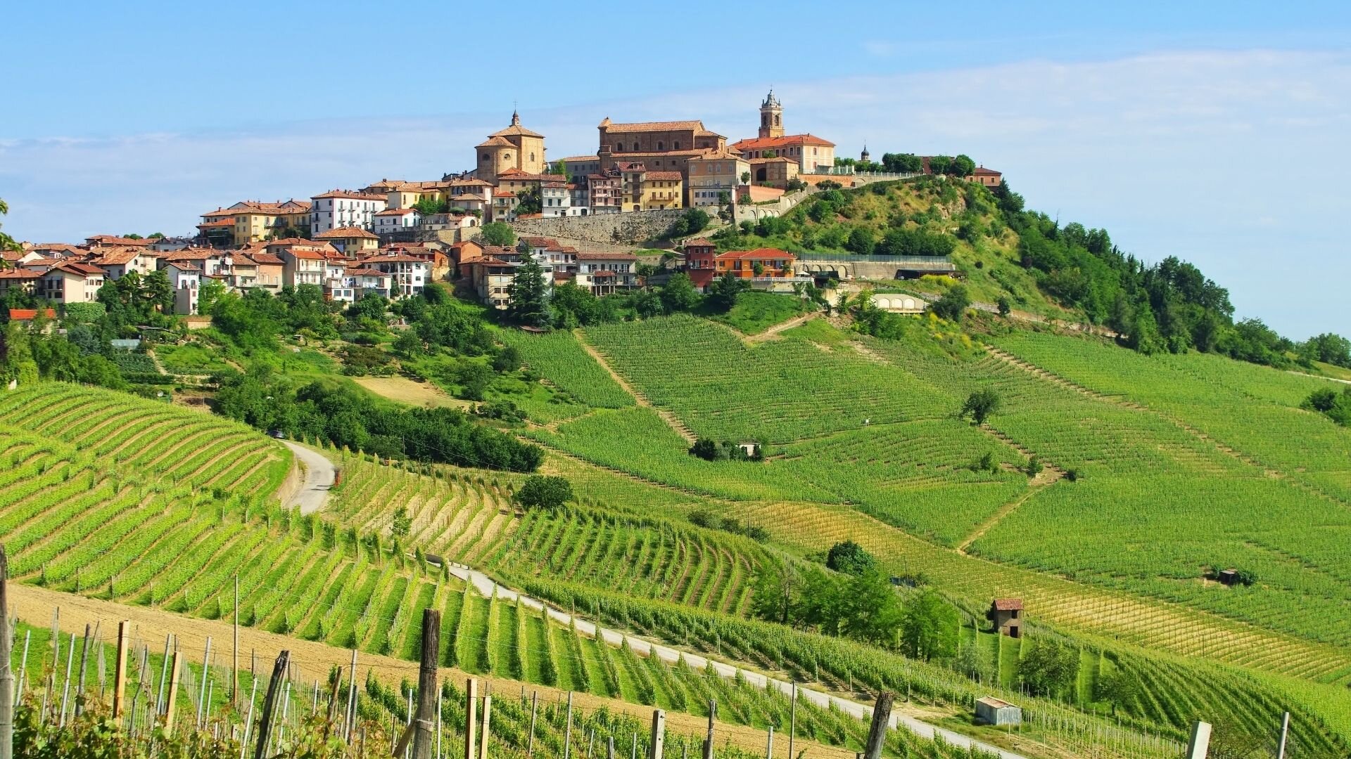 The route between La Morra and Vergne